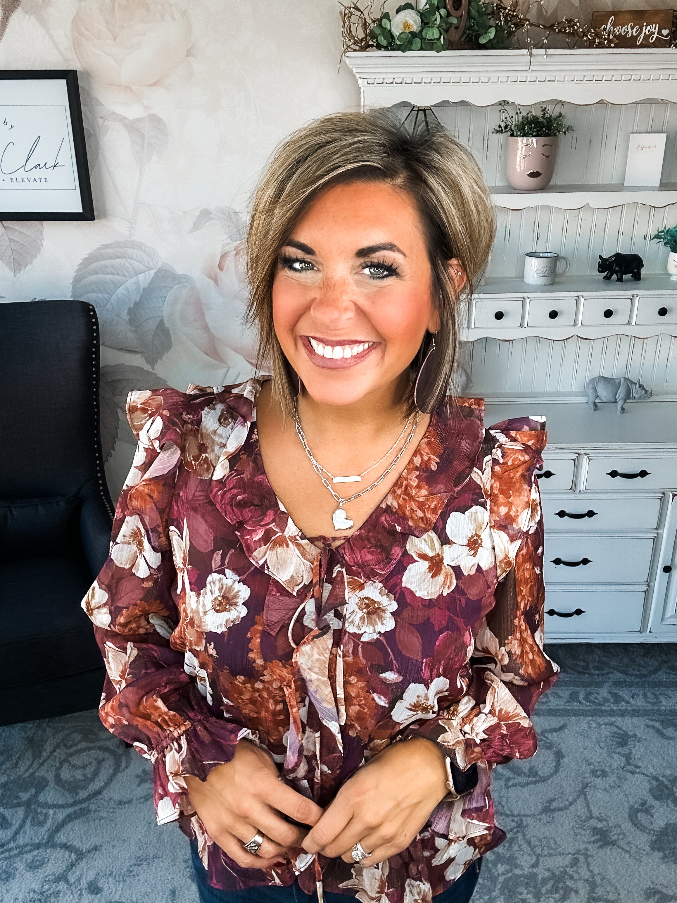 Wanted to Stay Floral Blouse