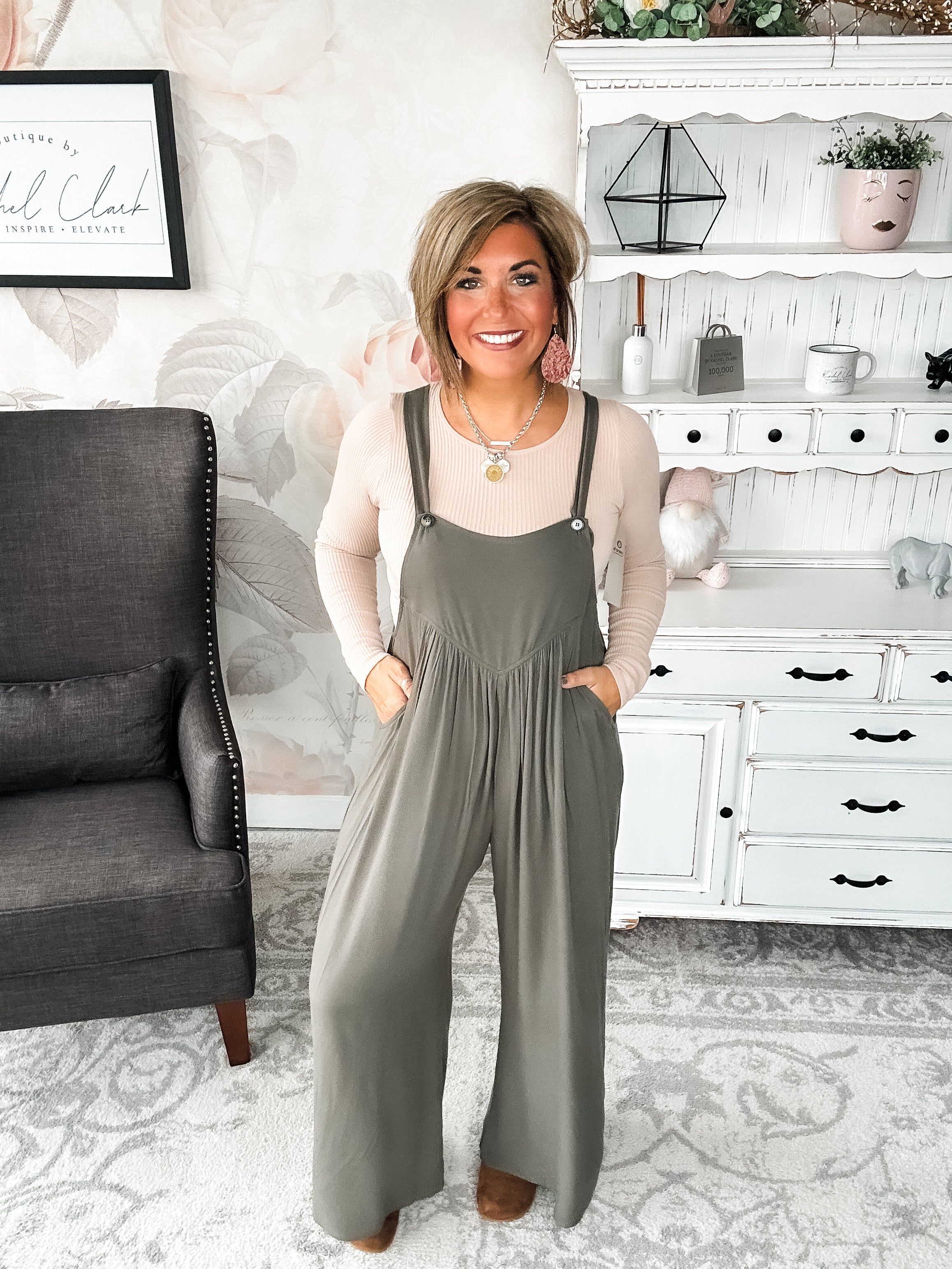 Now or Never Jumpsuit - Olive