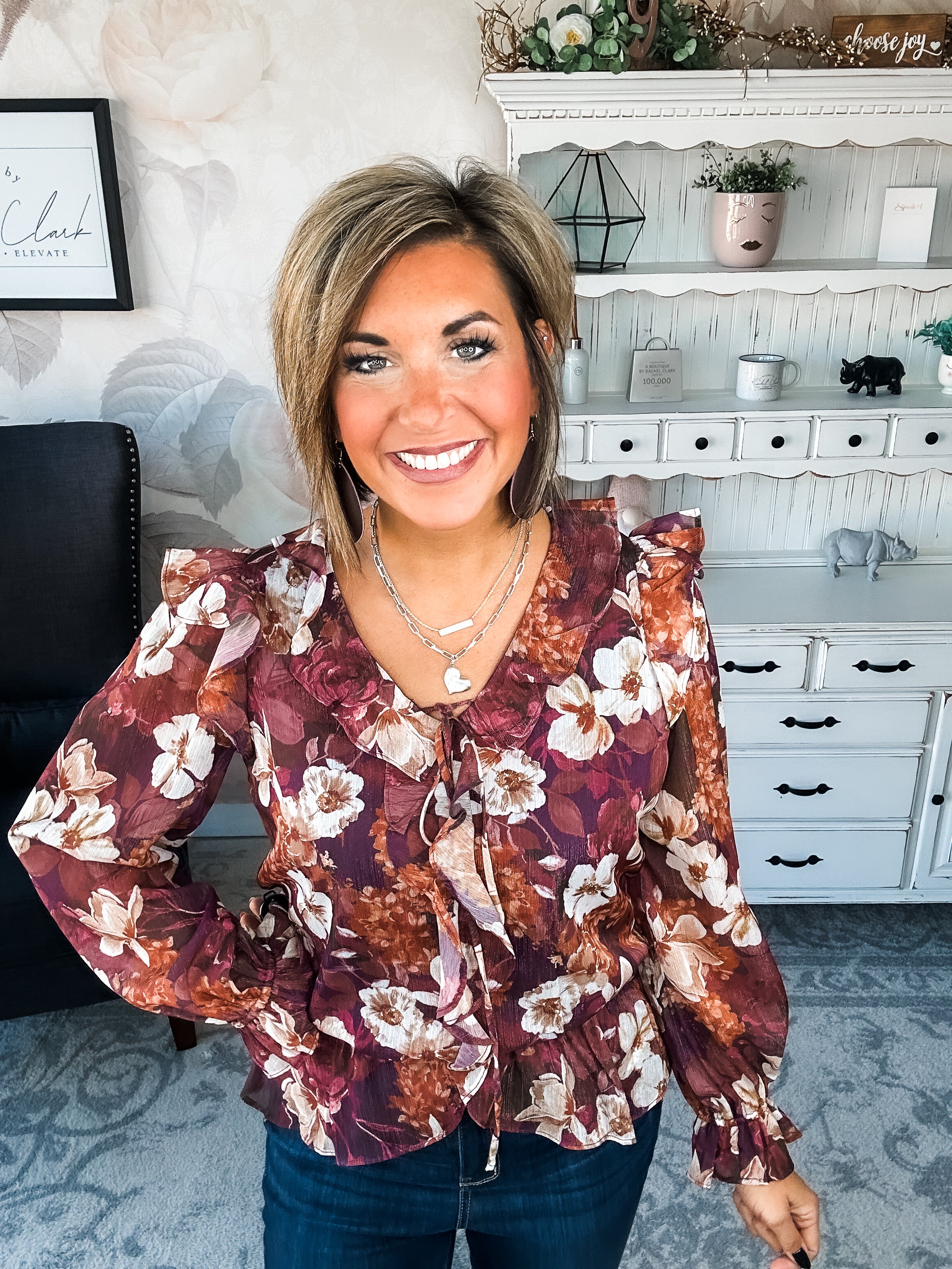 Wanted to Stay Floral Blouse