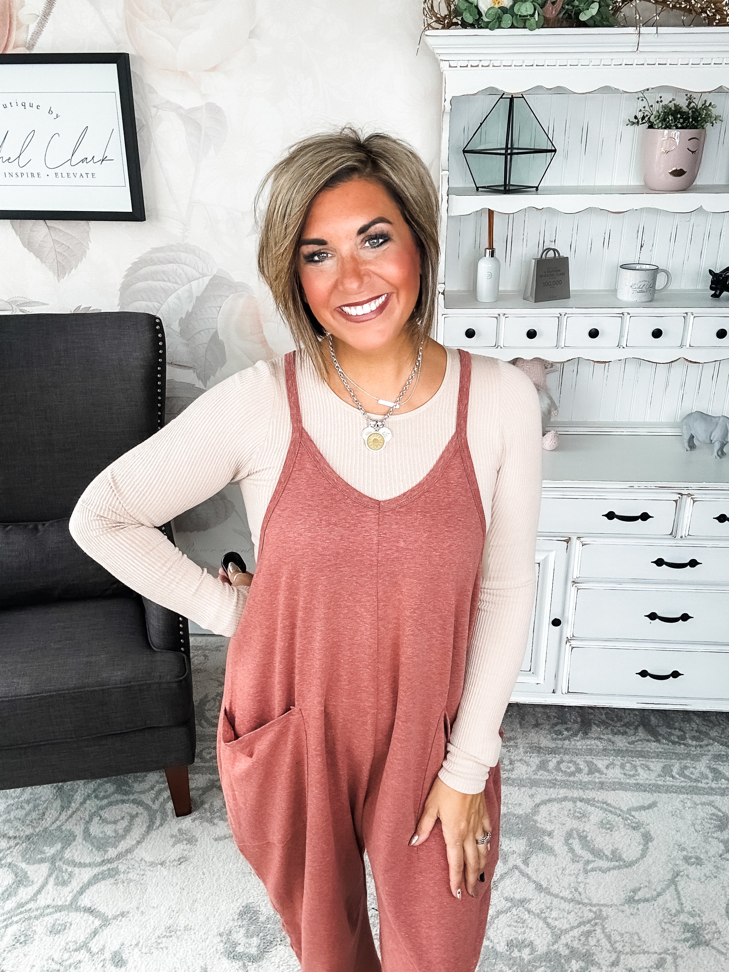 Not Afraid To Stay Jumpsuit