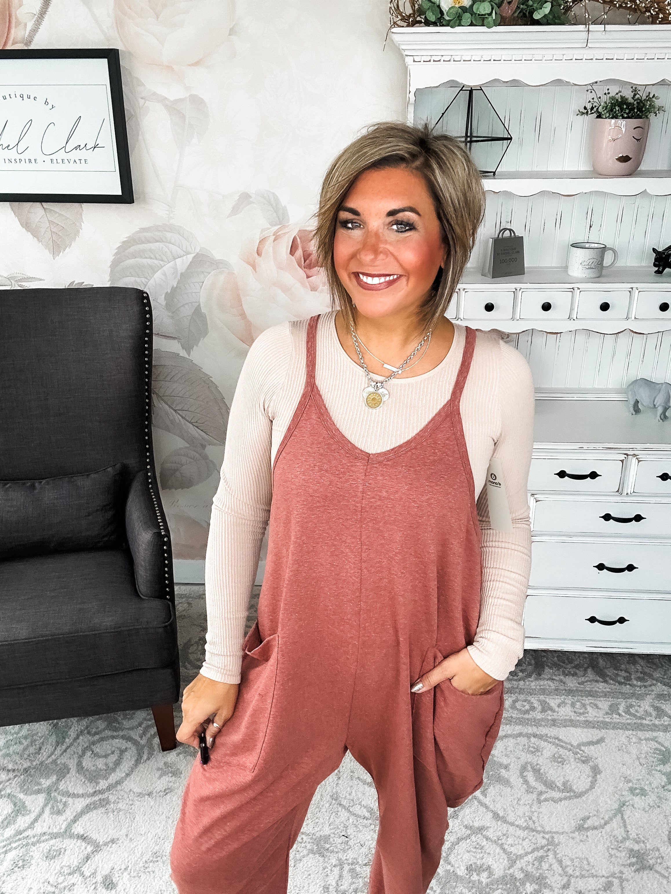 Not Afraid To Stay Jumpsuit