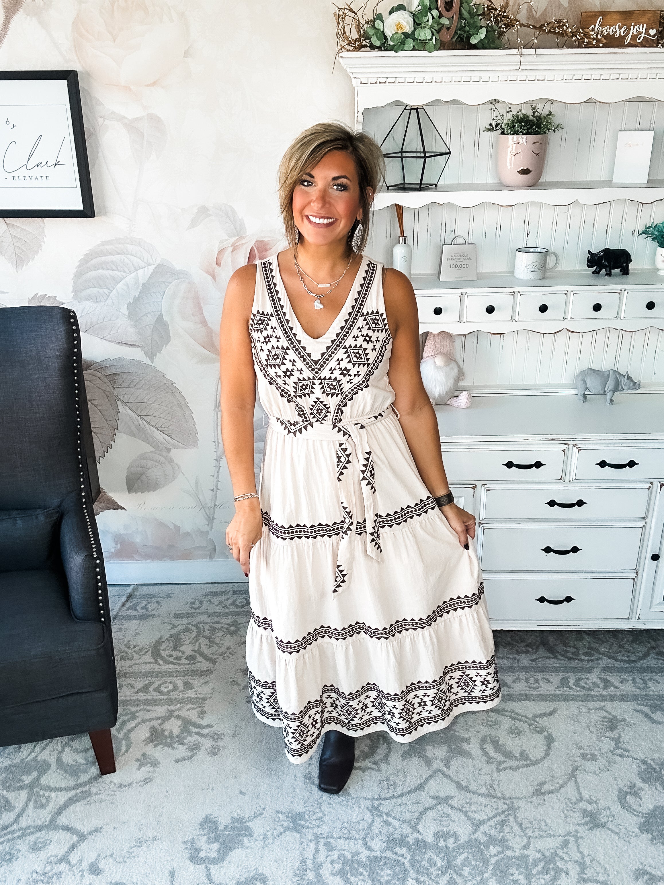 The Right Time Embroidered Dress