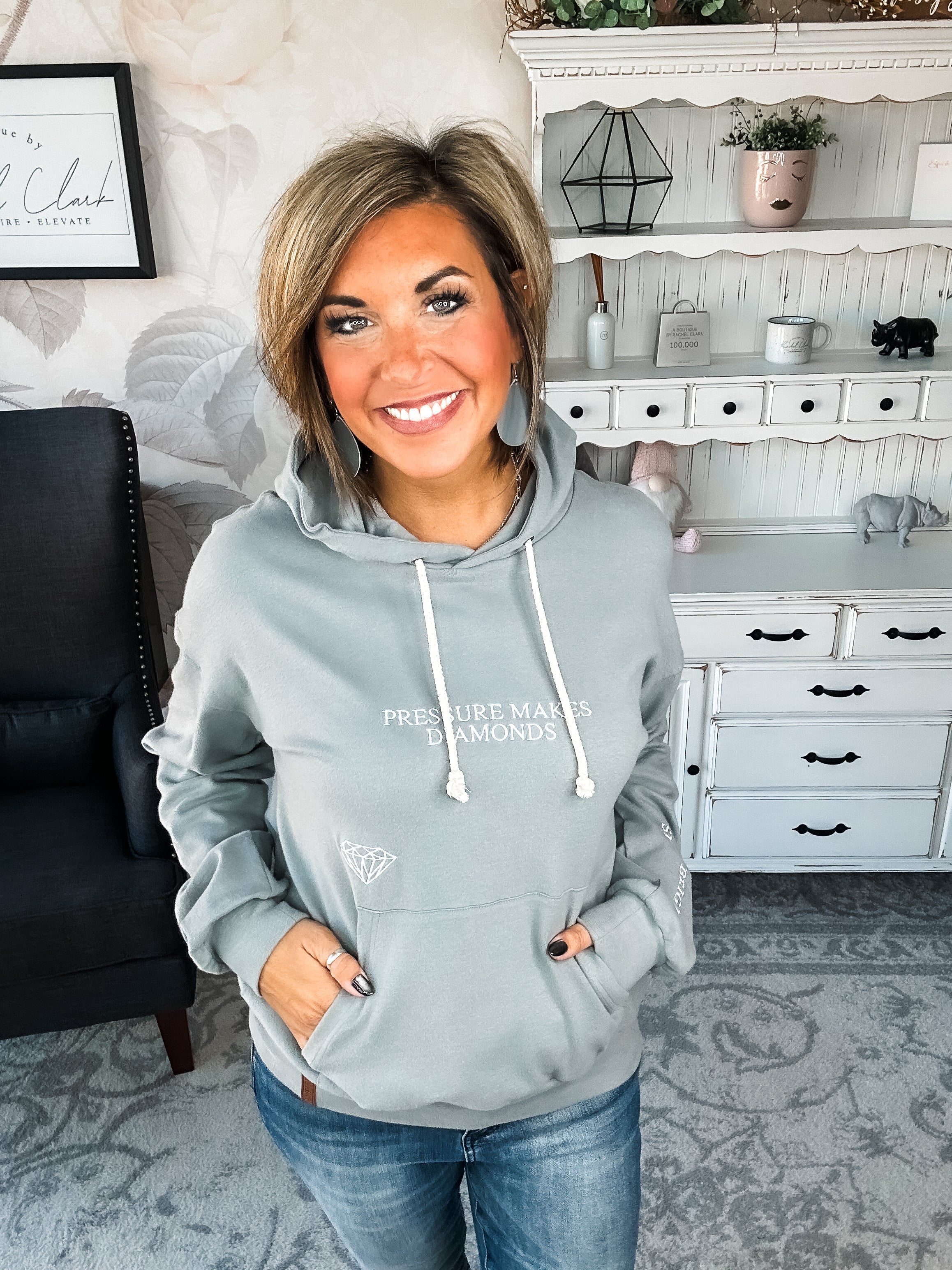 Ampersand Avenue University Hoodie - Pressure Makes Diamonds