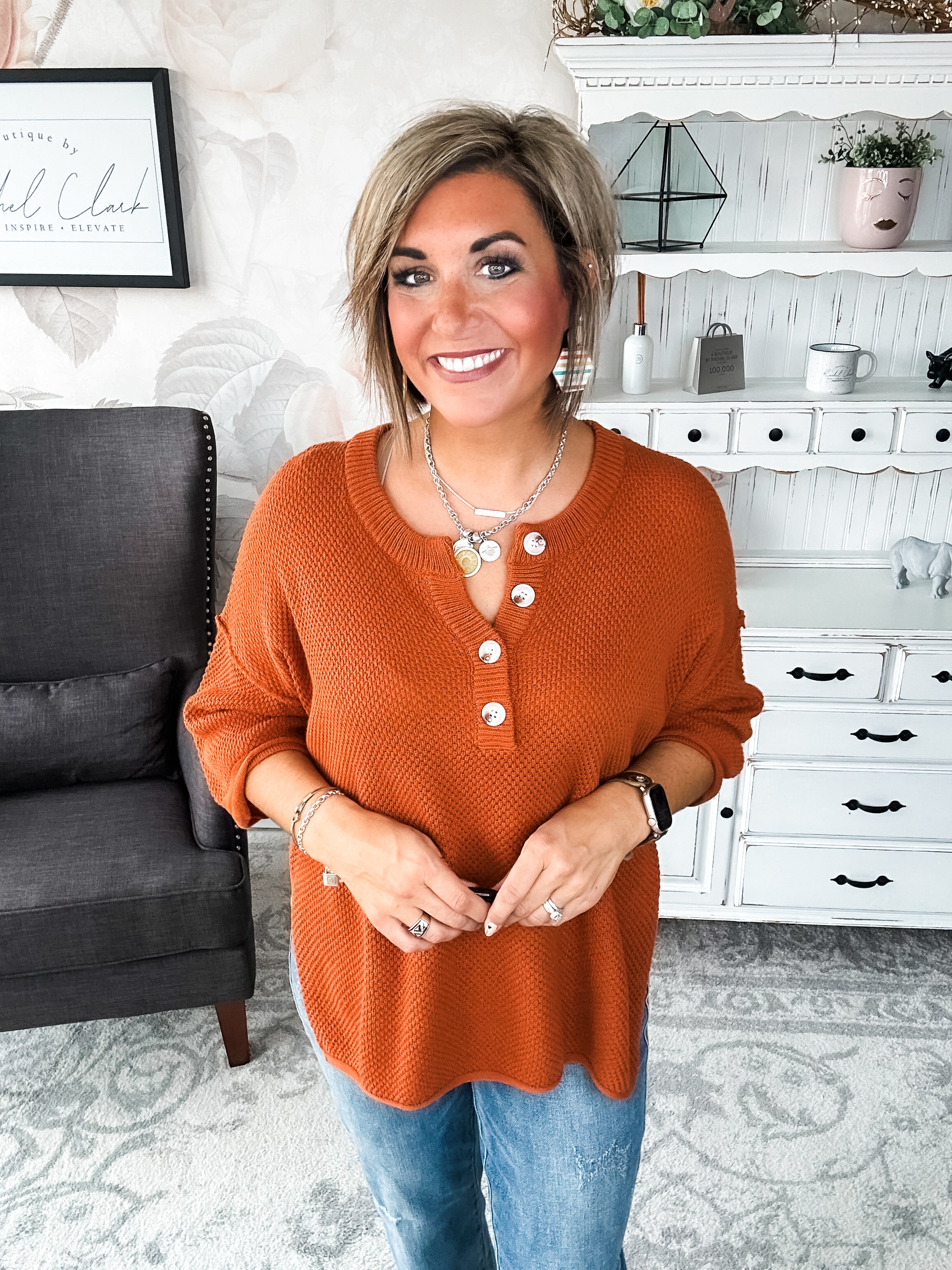 At Last Sweater - Rust