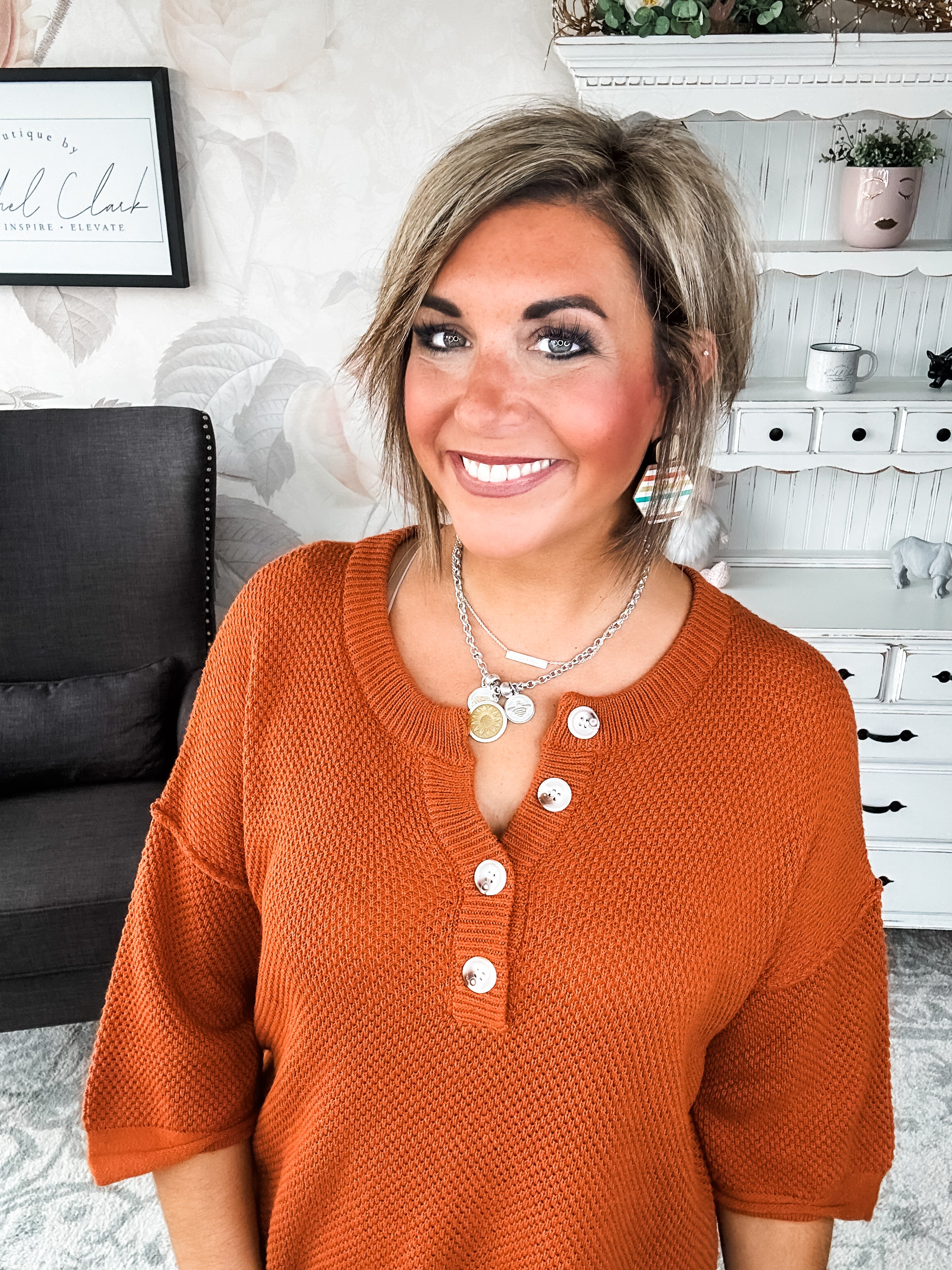 At Last Sweater - Rust