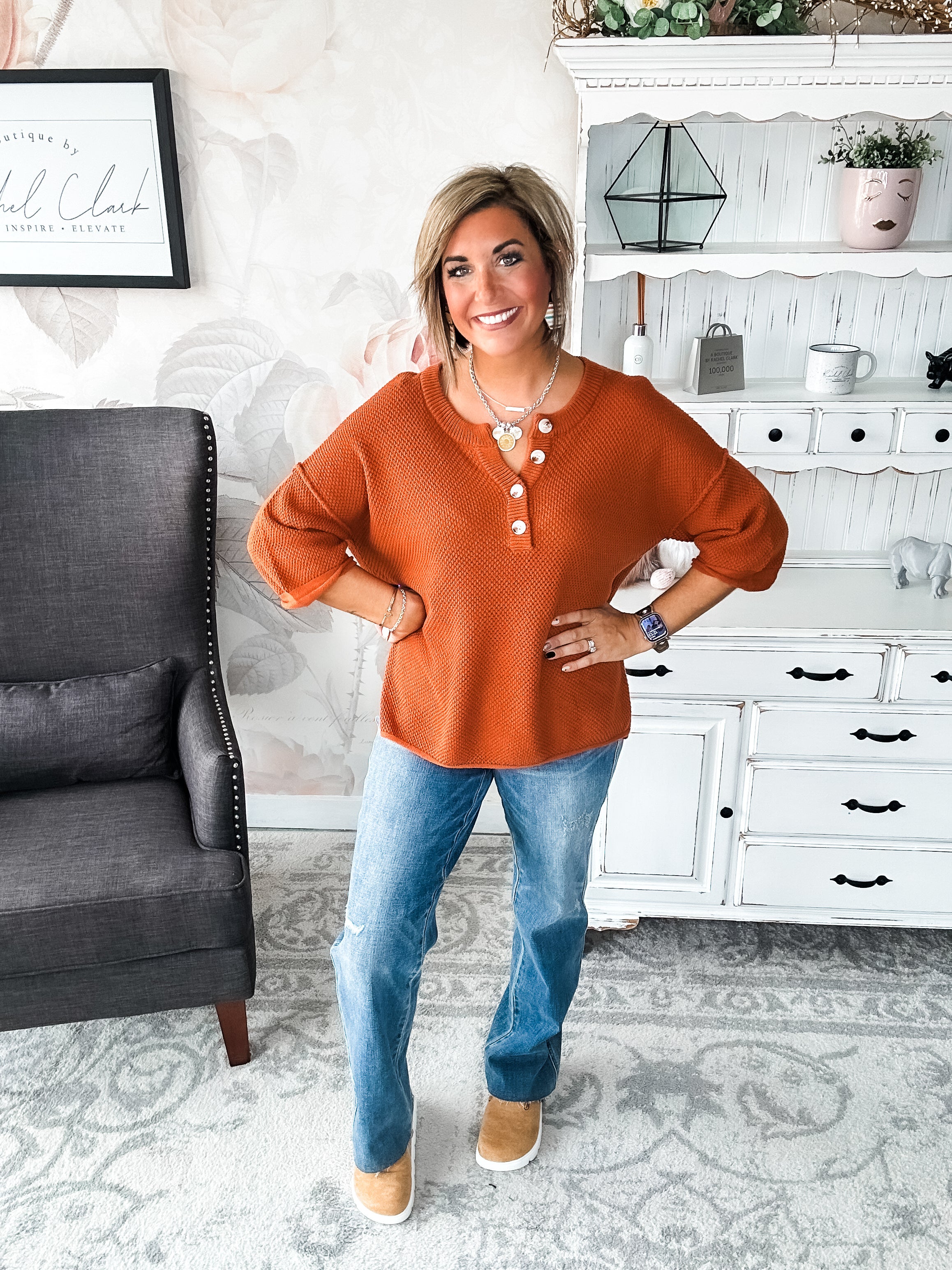 At Last Sweater - Rust