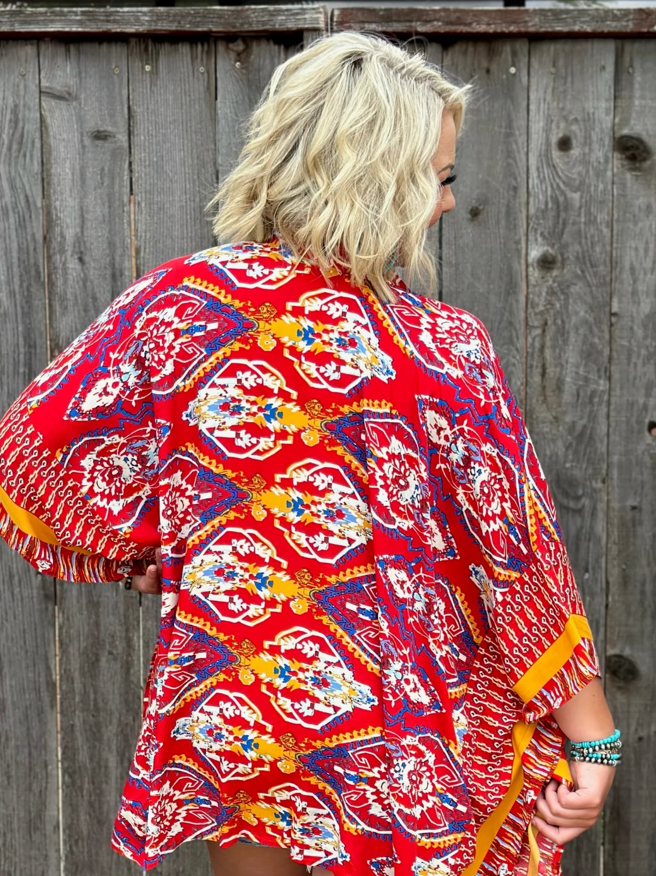 The Perfect Mix Kimono - Red
