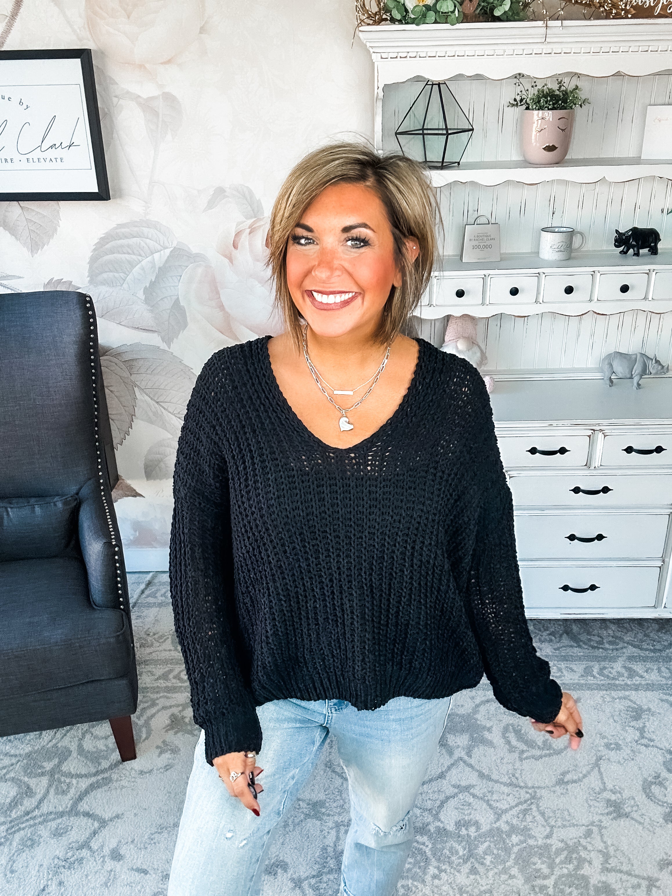 Such a Steal Sweater - Black