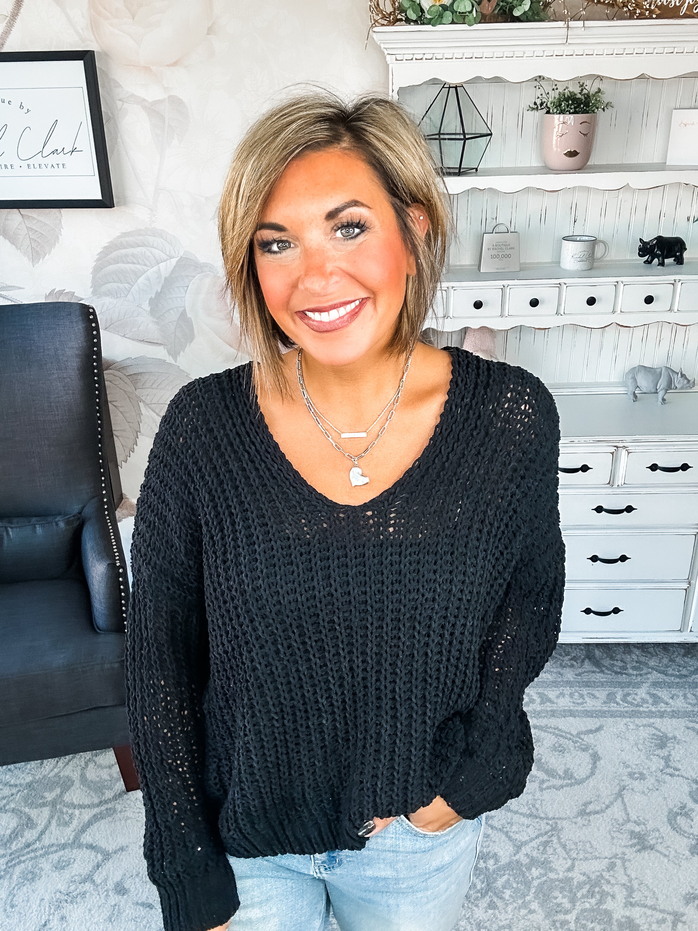 Such a Steal Sweater - Black