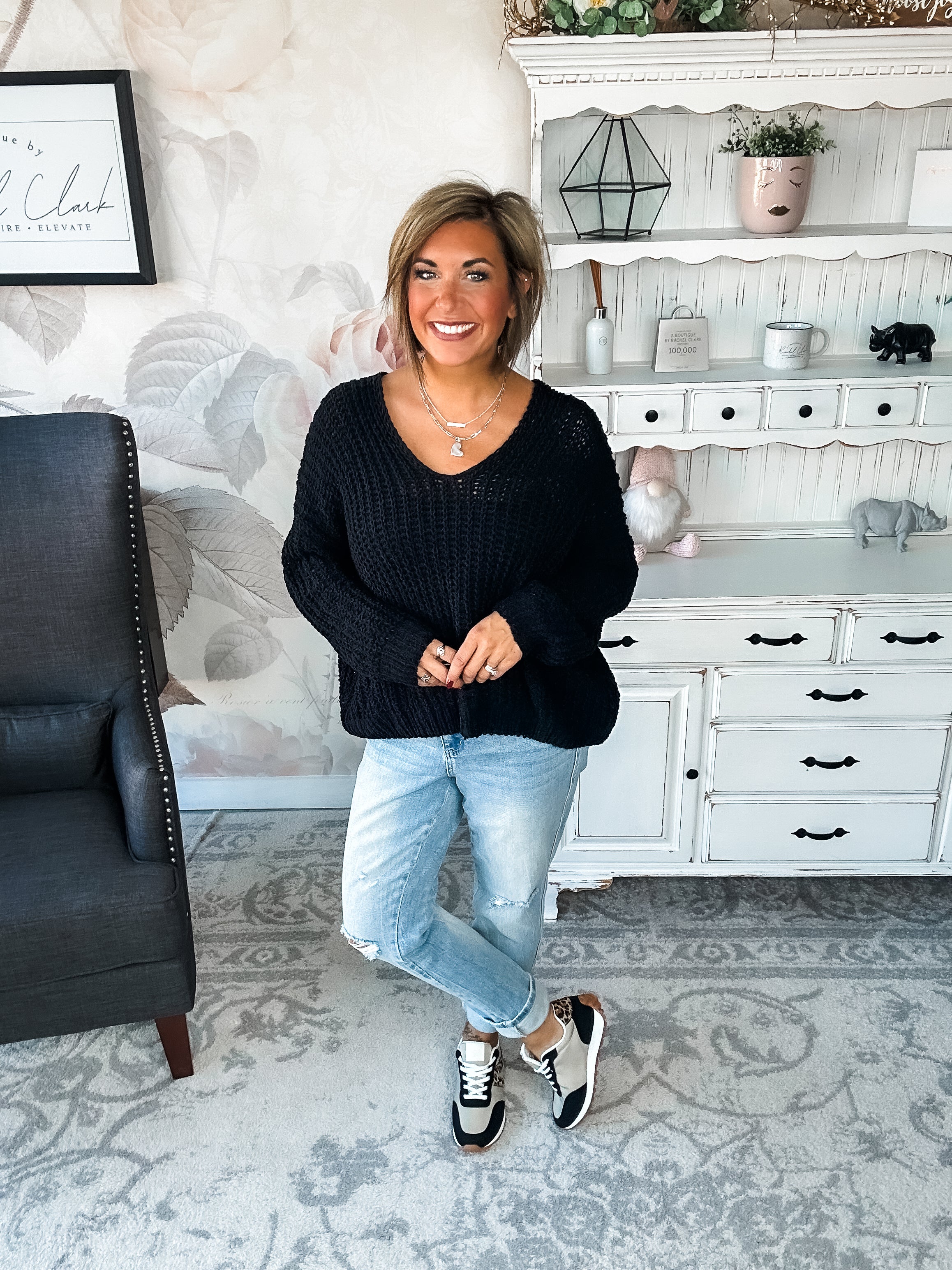 Such a Steal Sweater - Black