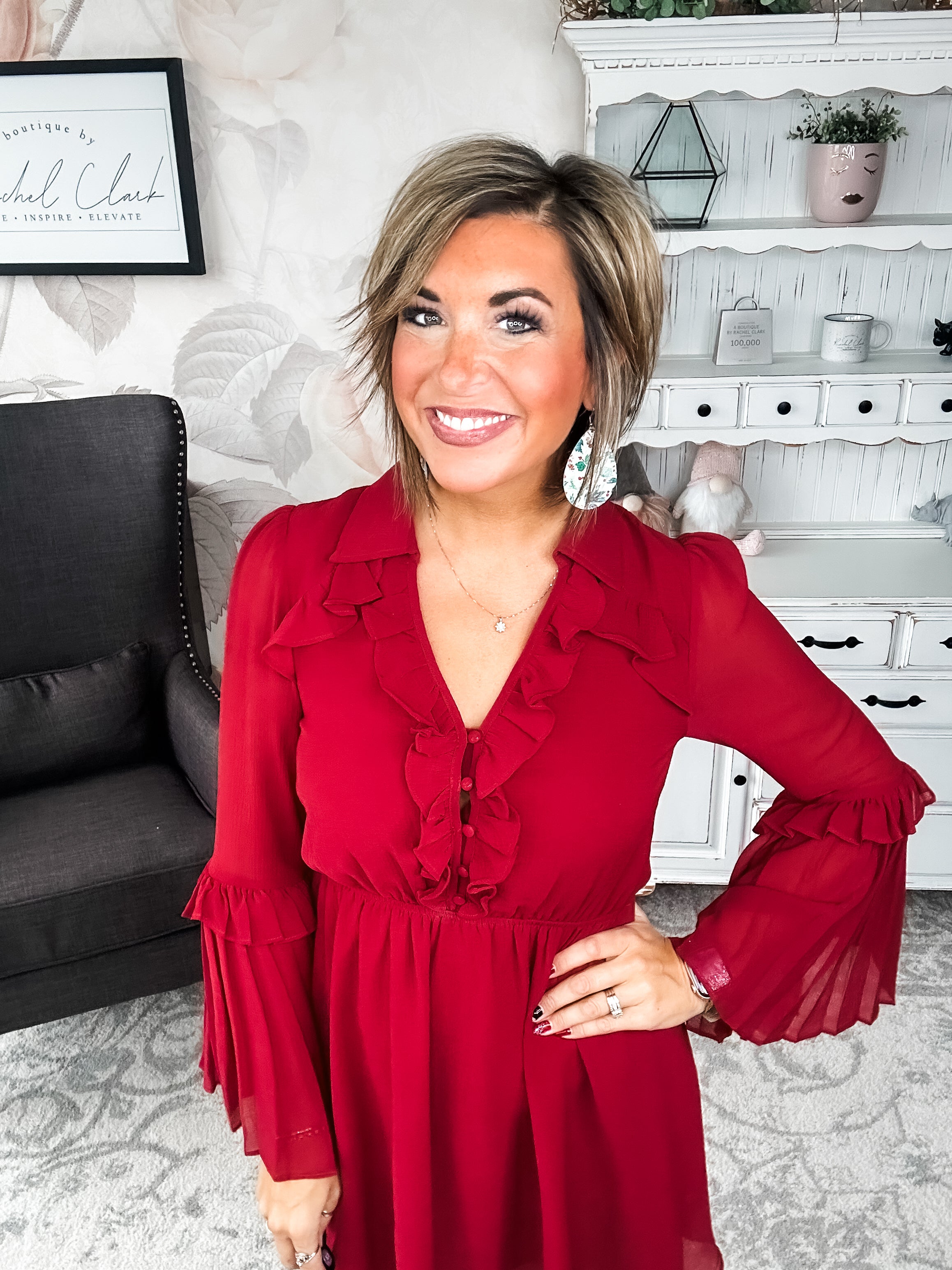 Light the Fire Pleated Dress