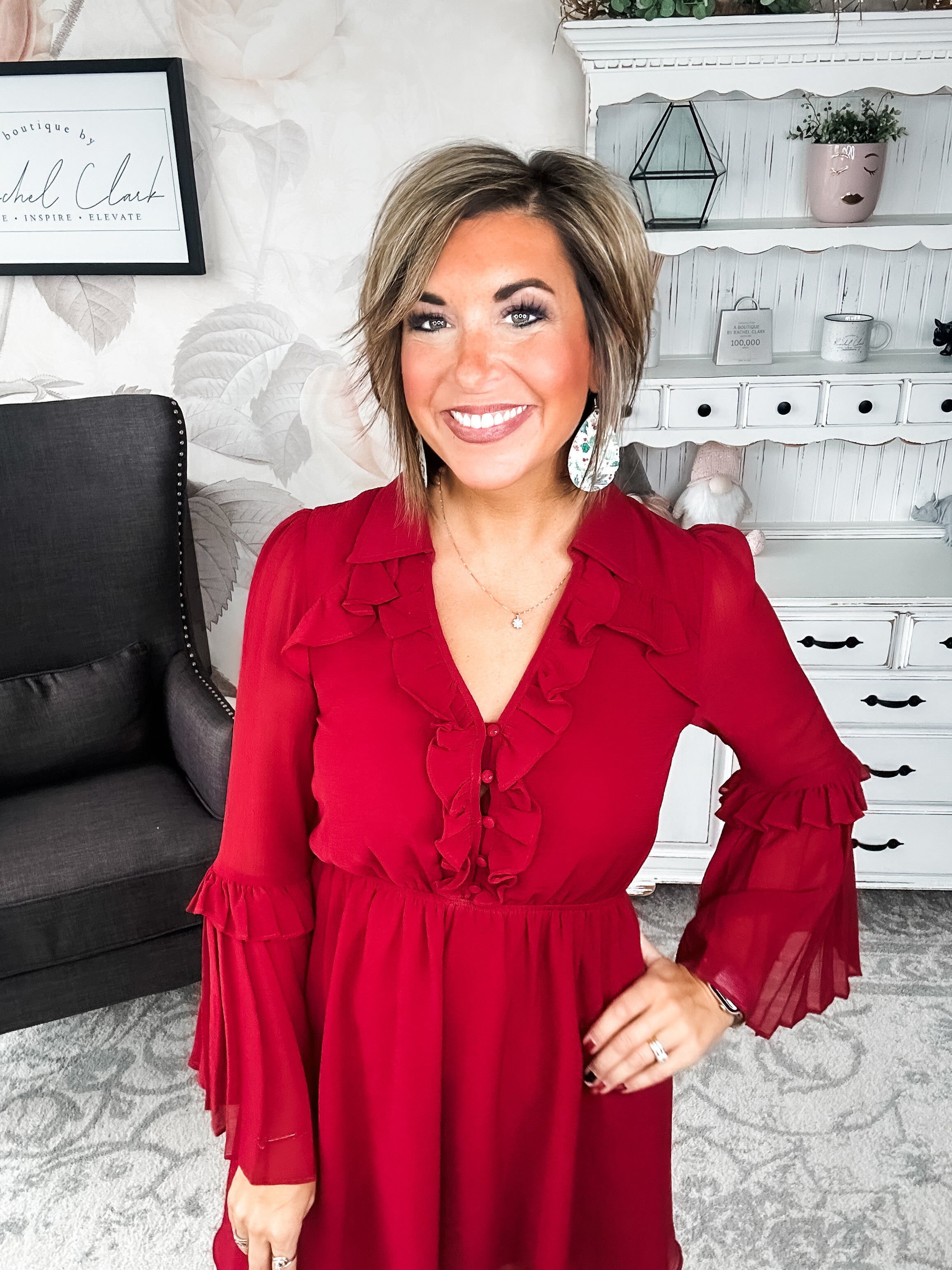 Light the Fire Pleated Dress