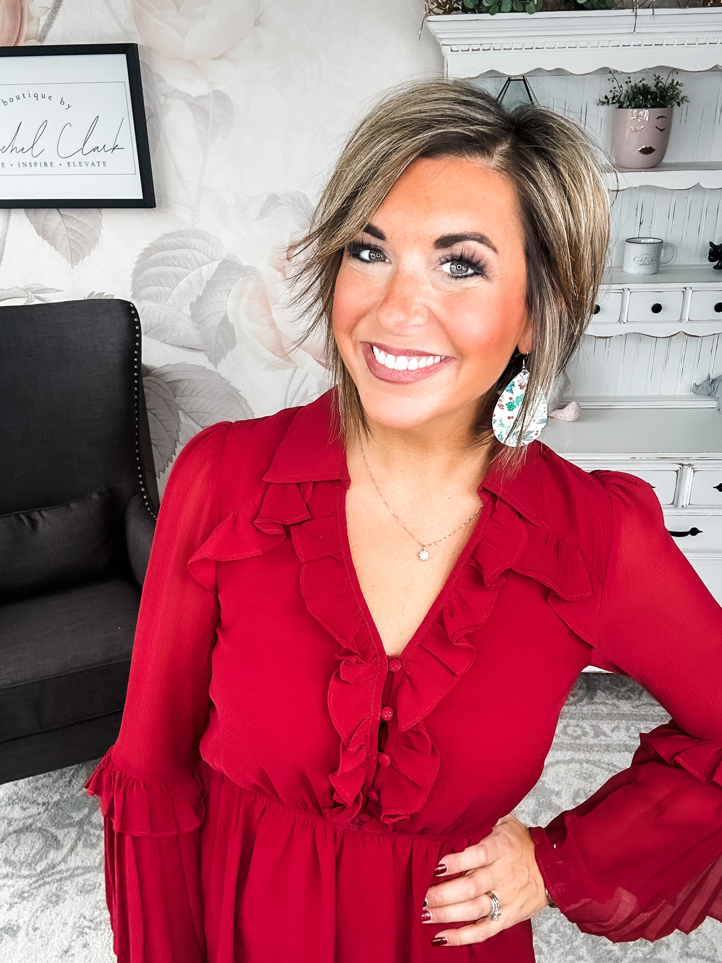 Light the Fire Pleated Dress