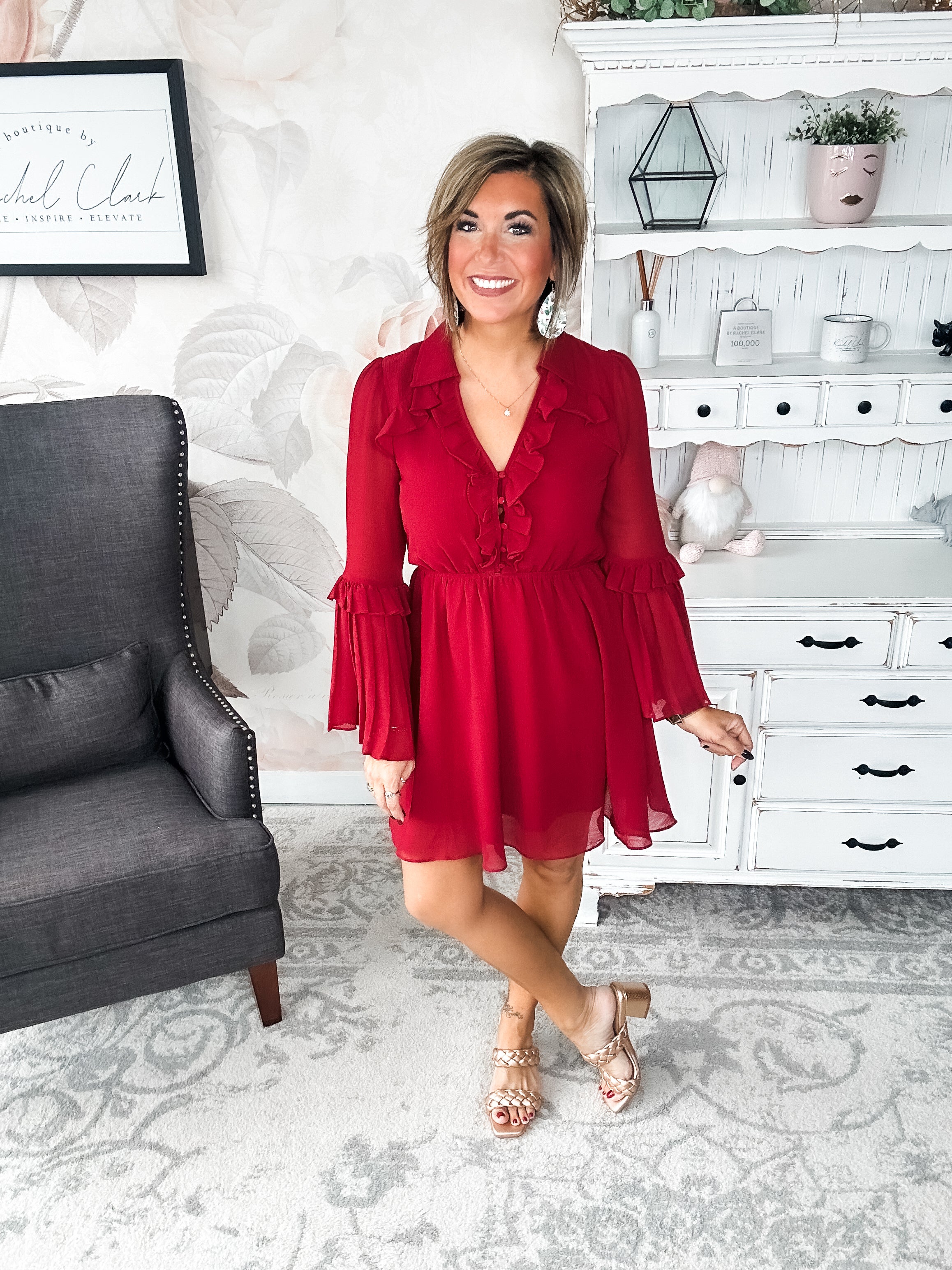 Light the Fire Pleated Dress