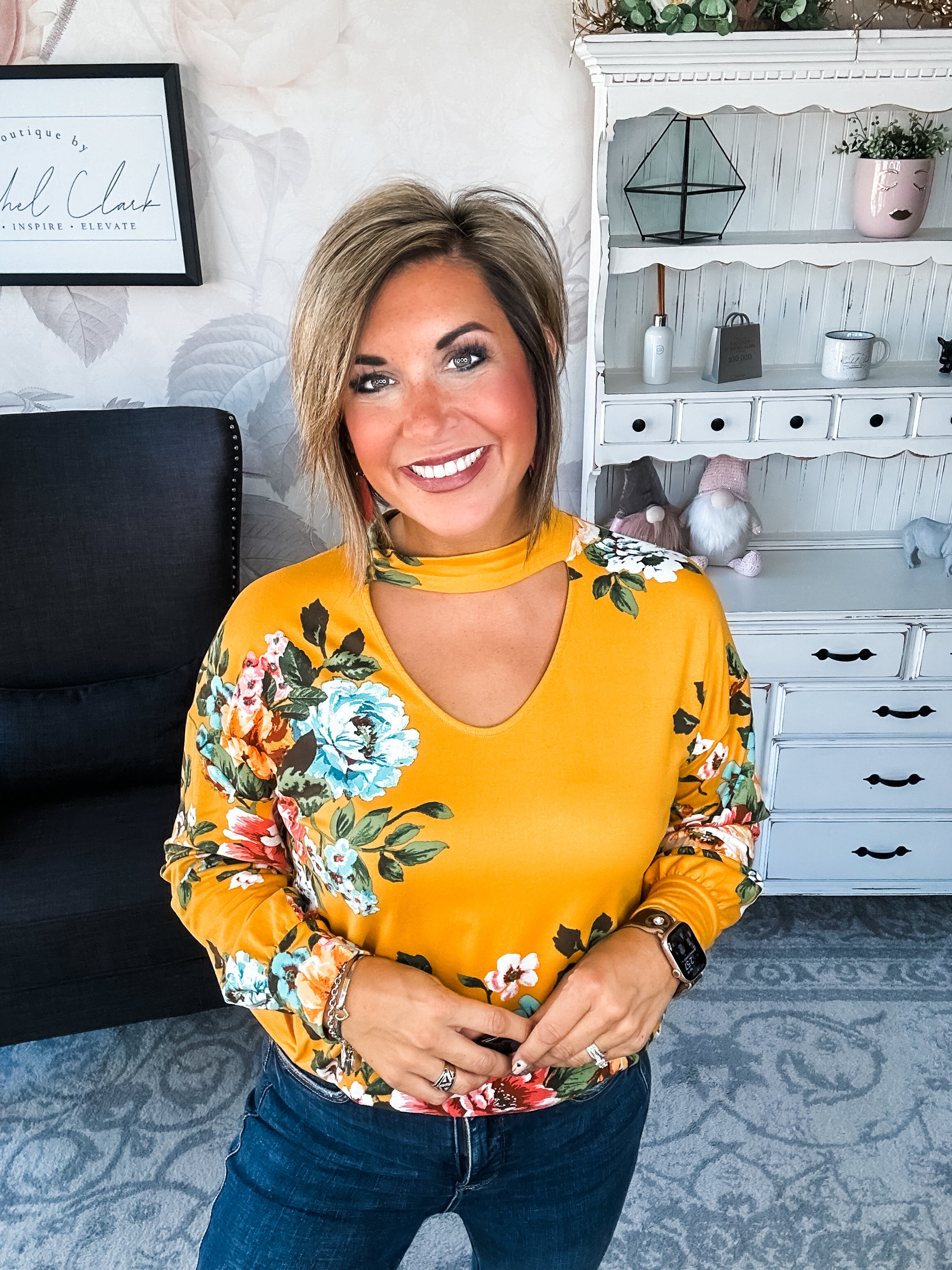 You're Still Number One Floral Top