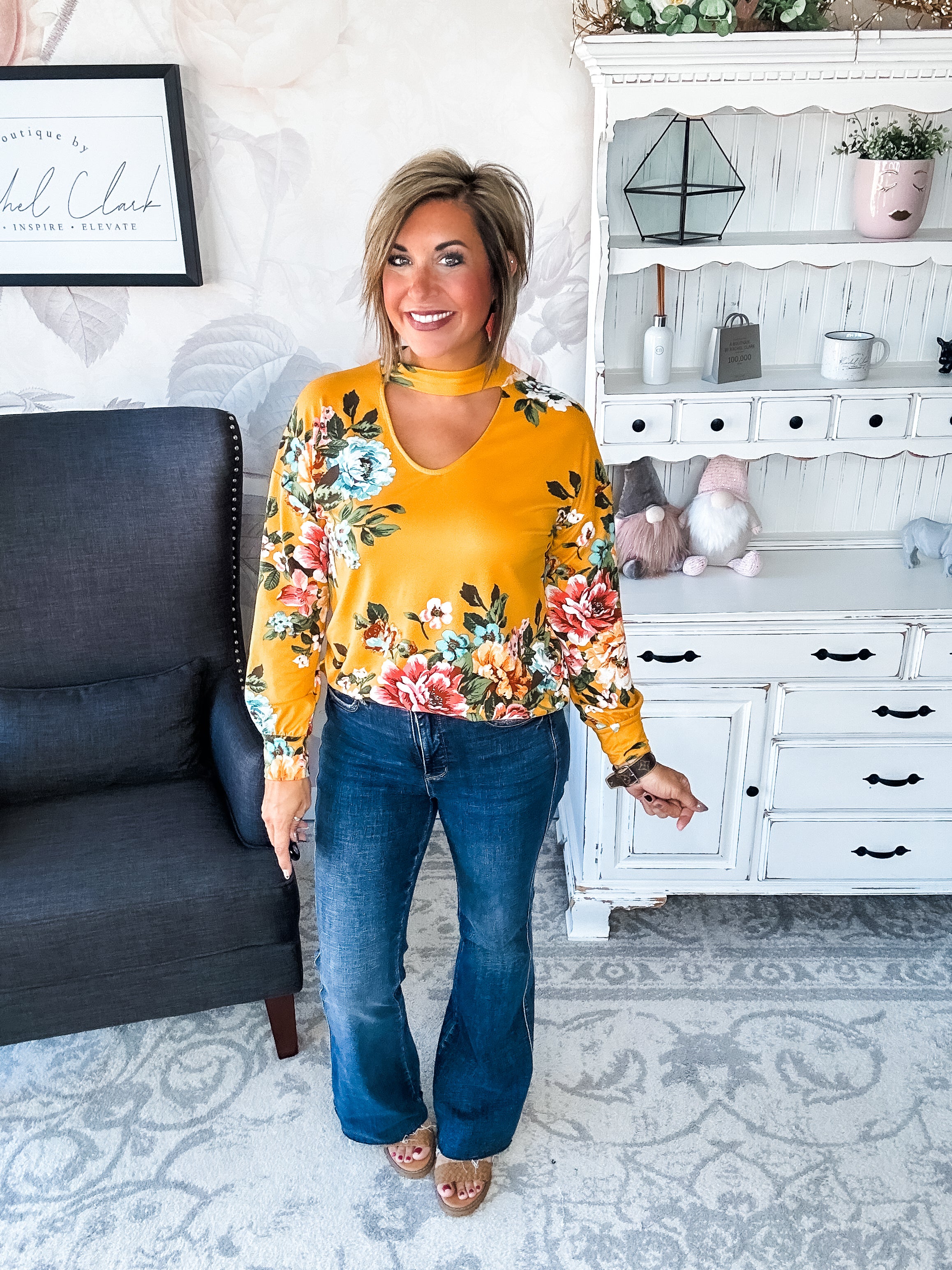 You're Still Number One Floral Top