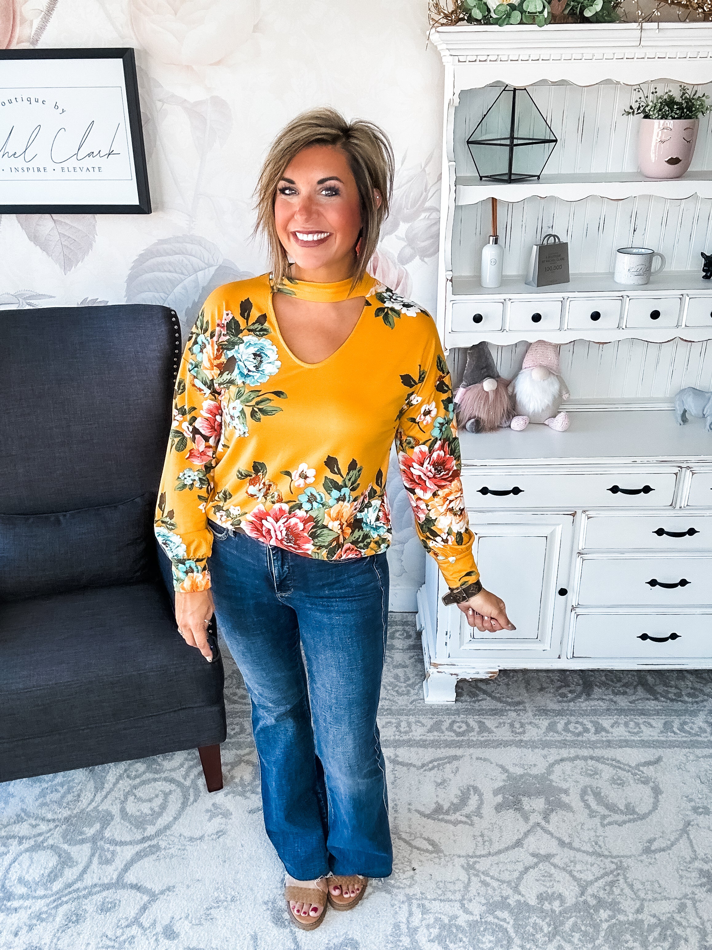 You're Still Number One Floral Top