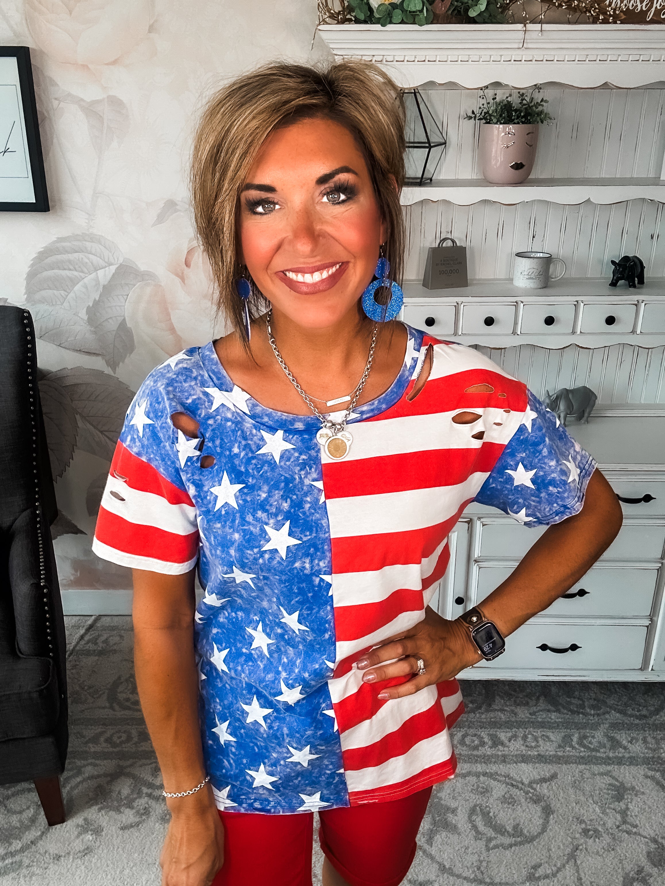 Ol' Glory Mineral Wash Tee