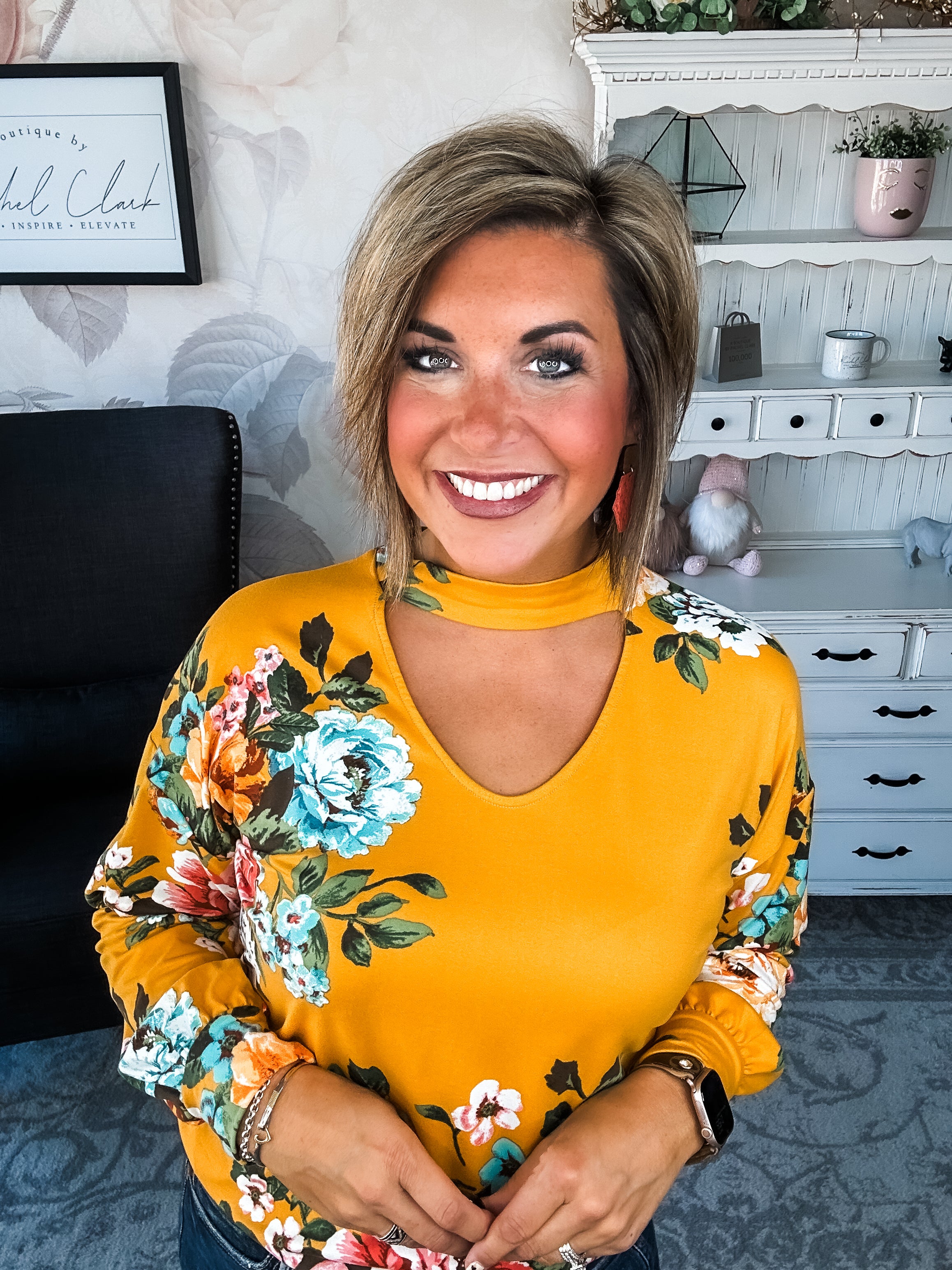 You're Still Number One Floral Top