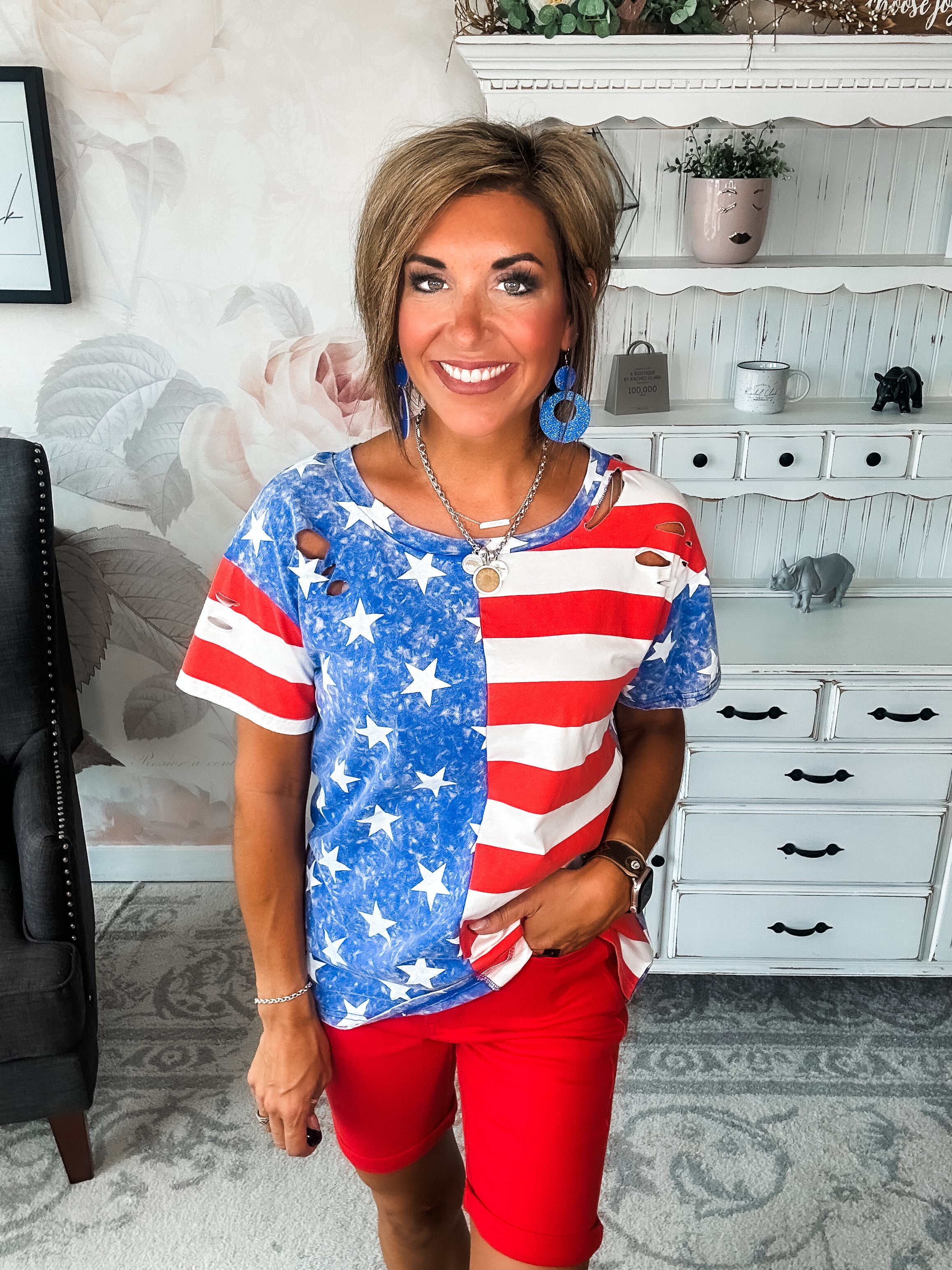 Ol' Glory Mineral Wash Tee