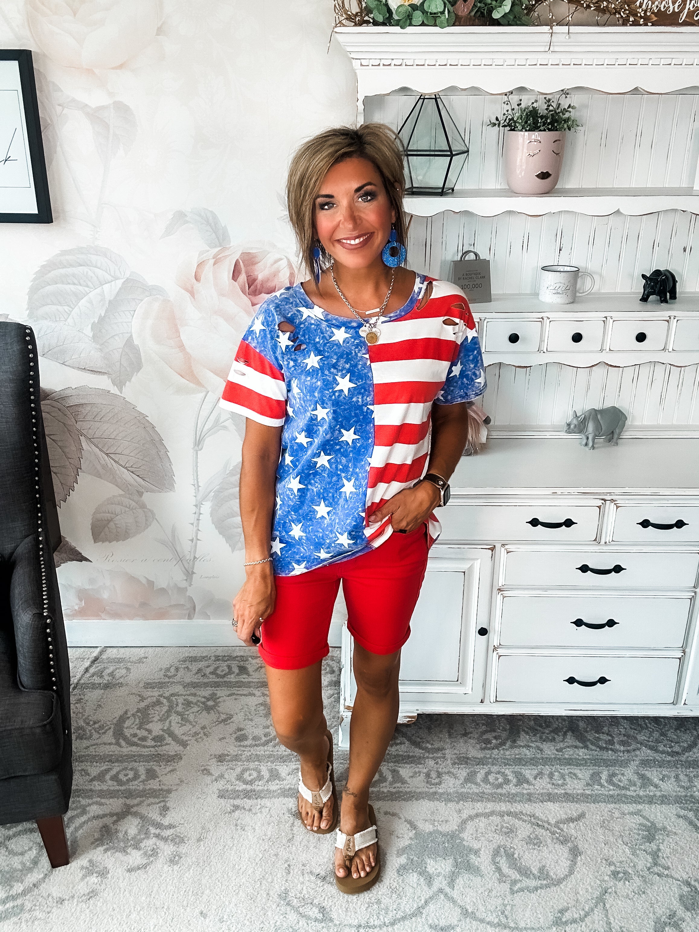 Ol' Glory Mineral Wash Tee