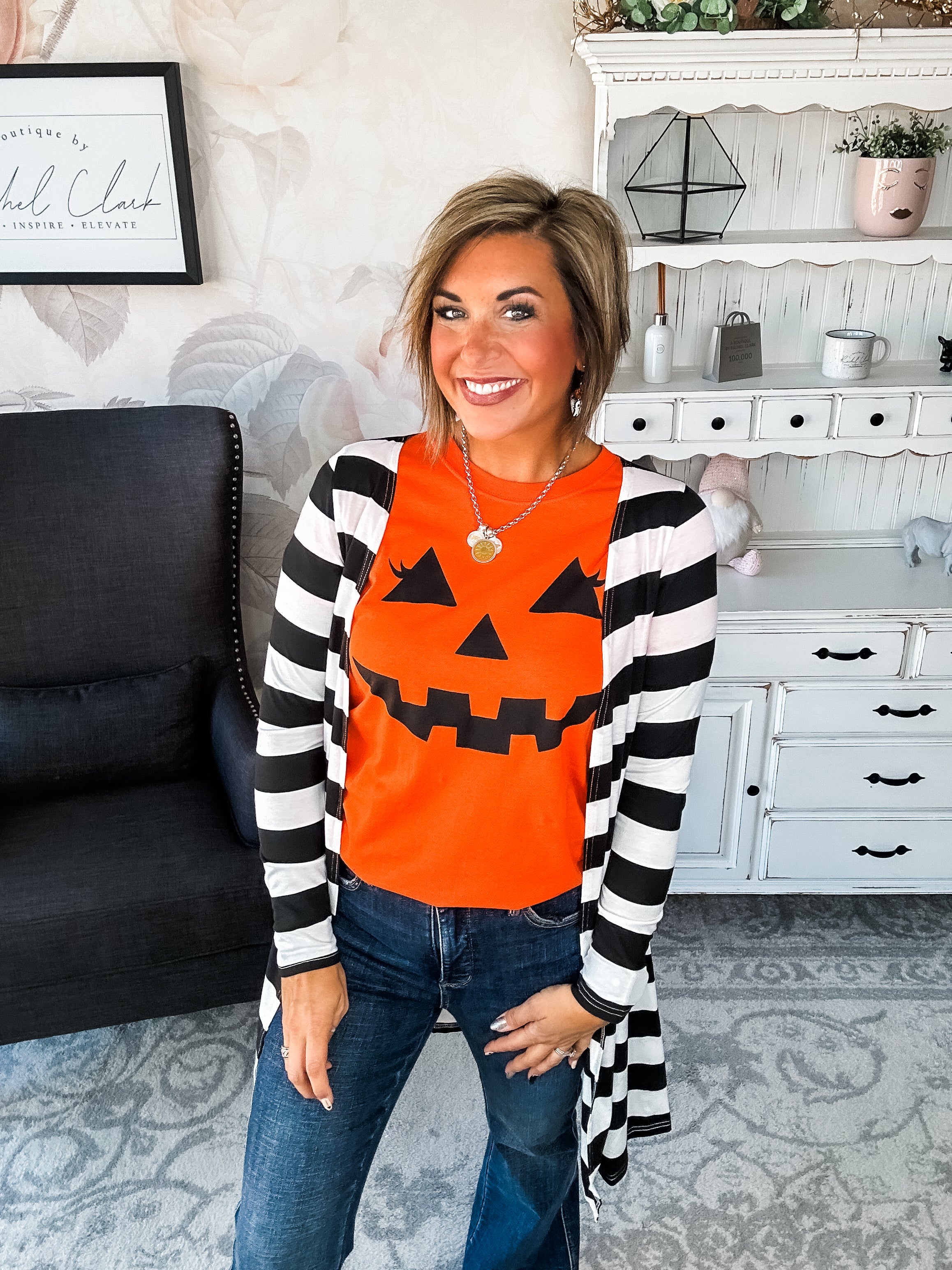 Pumpkin Face Graphic Tee