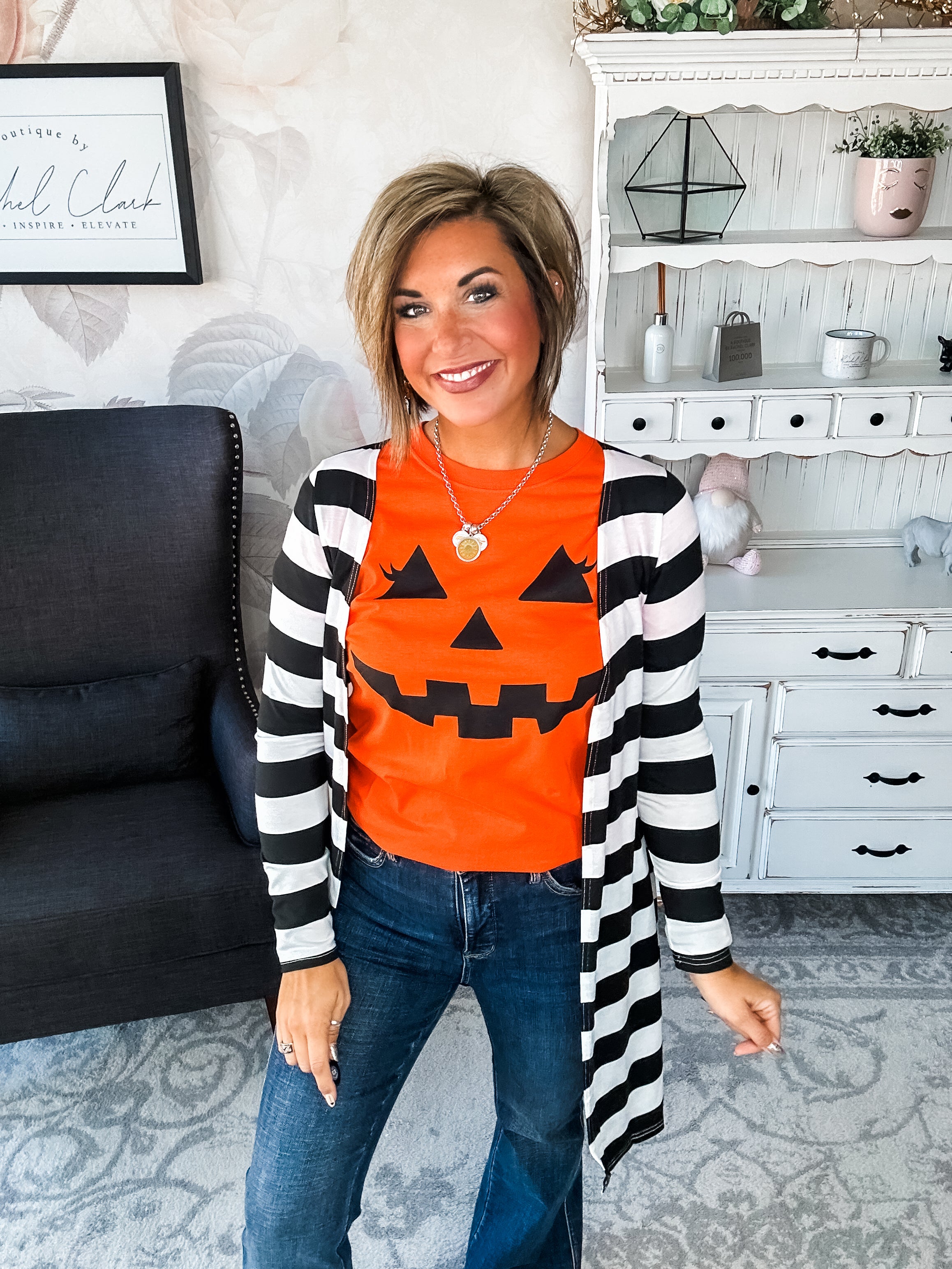 Pumpkin Face Graphic Tee