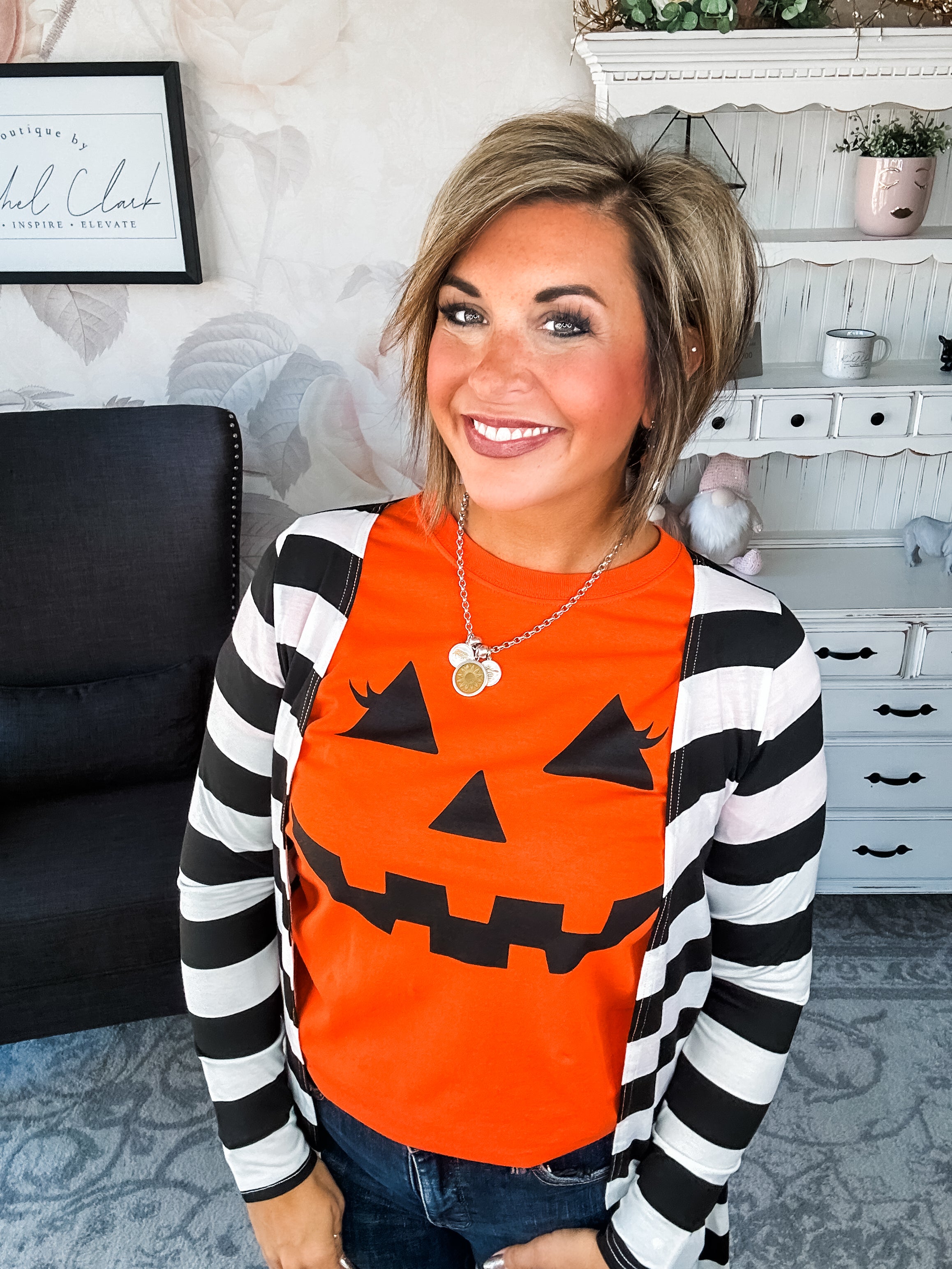 Pumpkin Face Graphic Tee