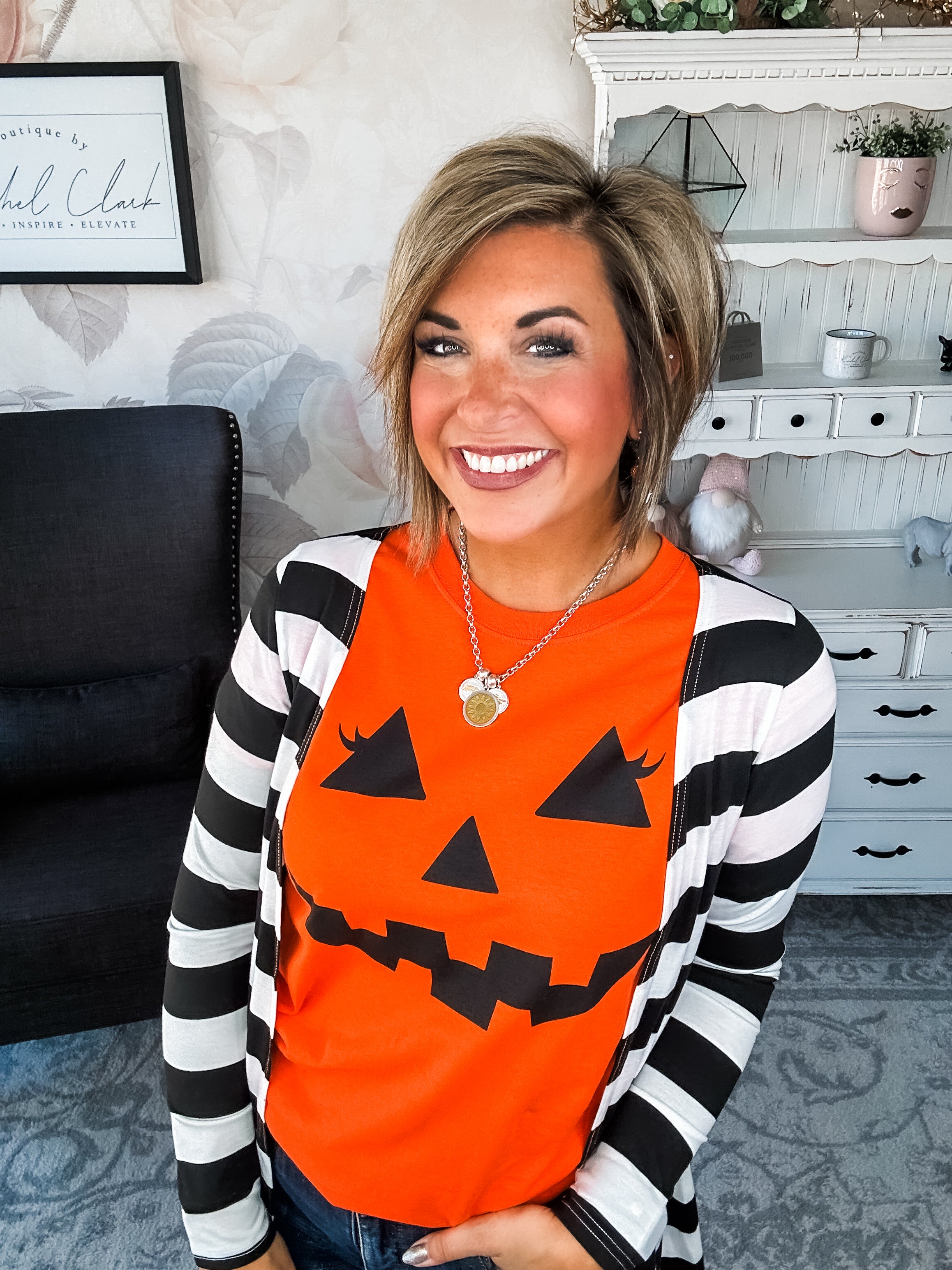 Pumpkin Face Graphic Tee