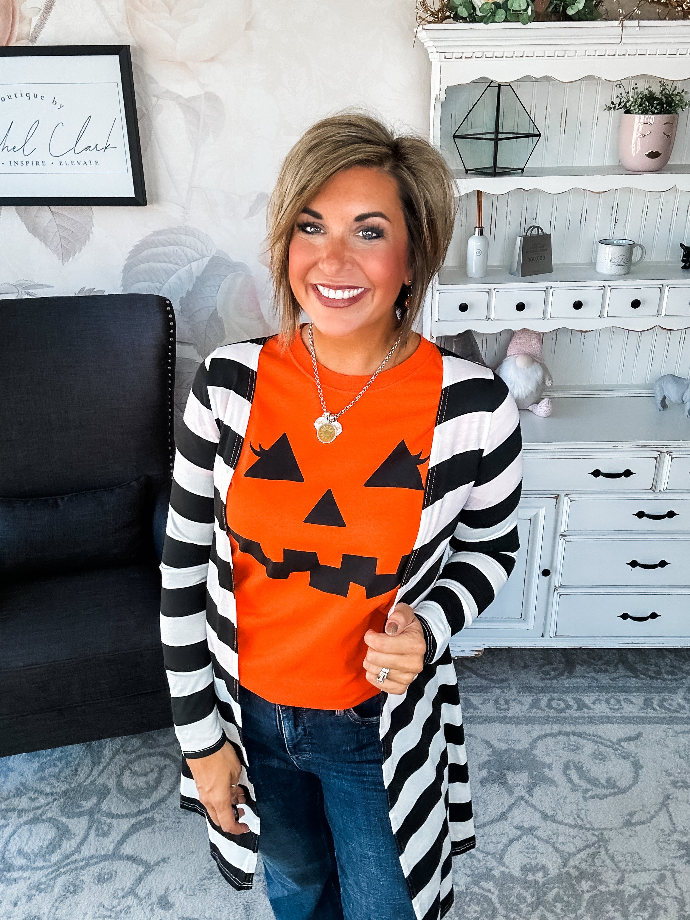 Pumpkin Face Graphic Tee