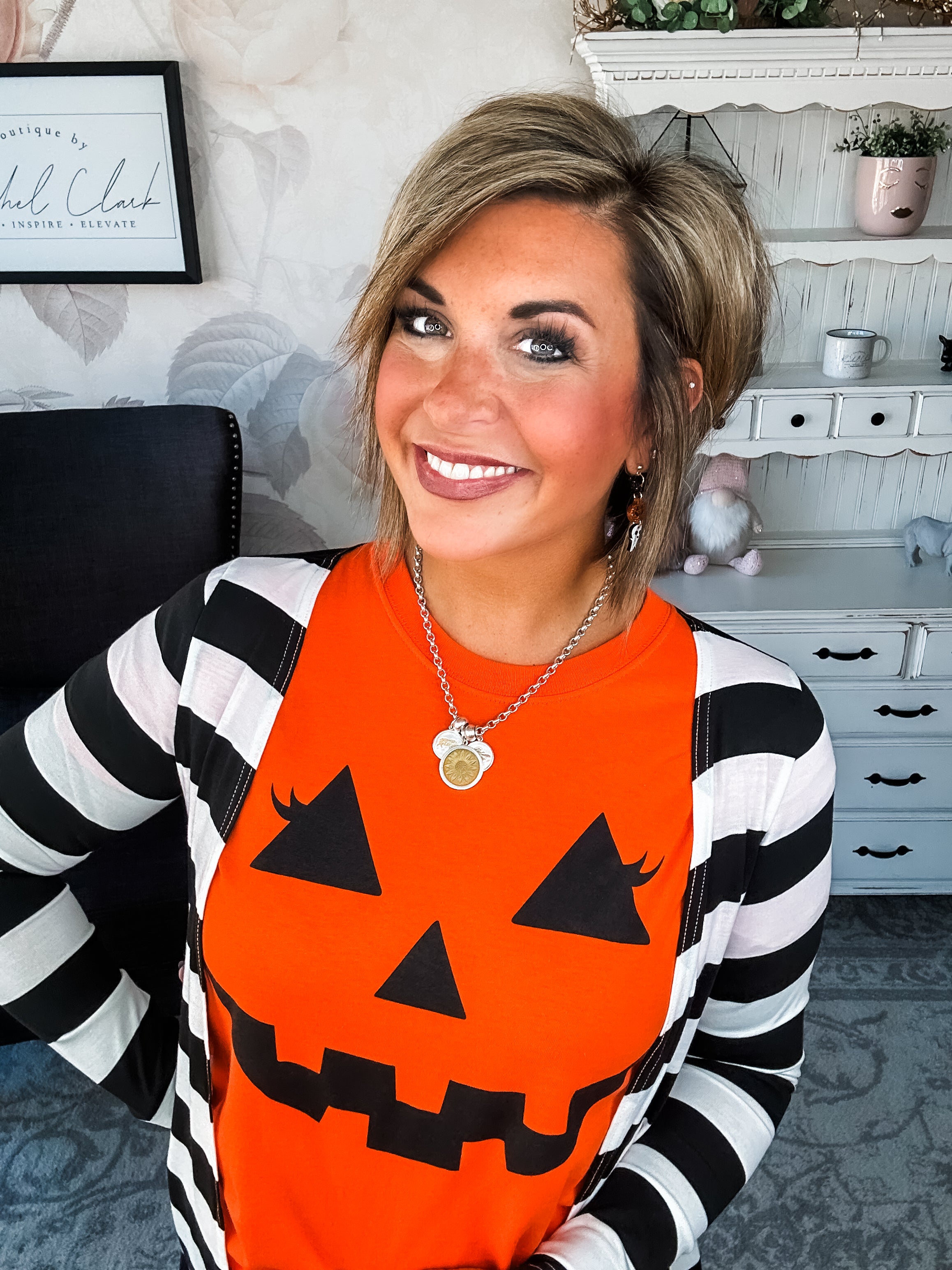 Pumpkin Face Graphic Tee