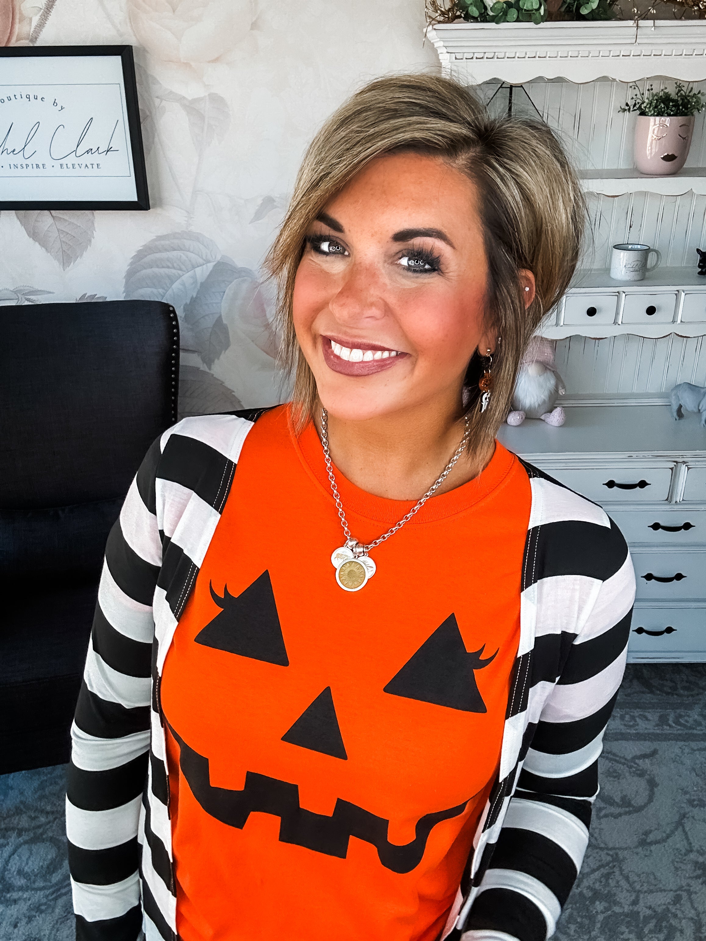 Pumpkin Face Graphic Tee