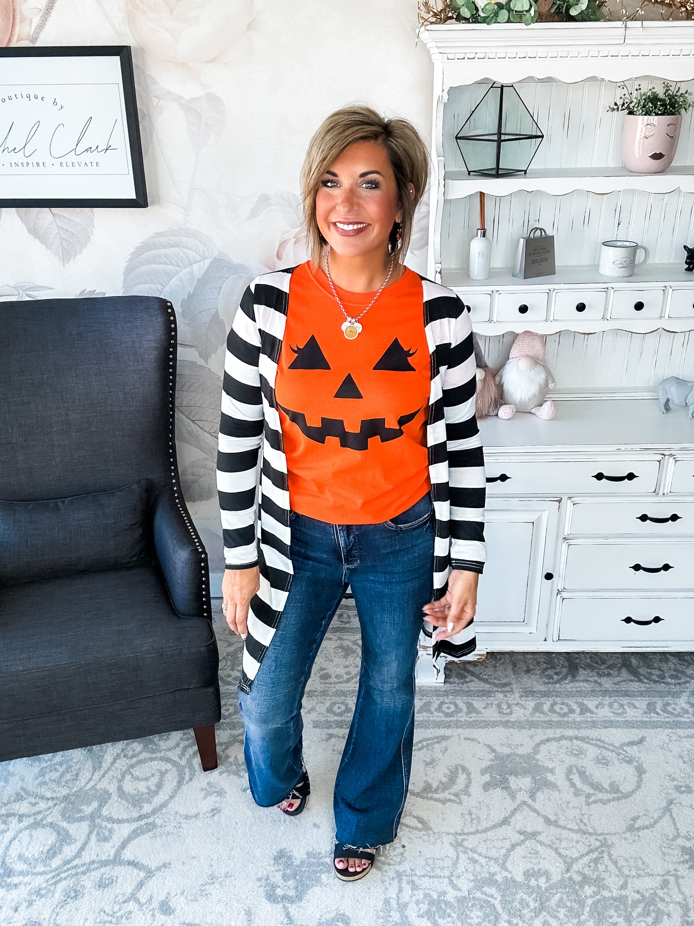 Pumpkin Face Graphic Tee