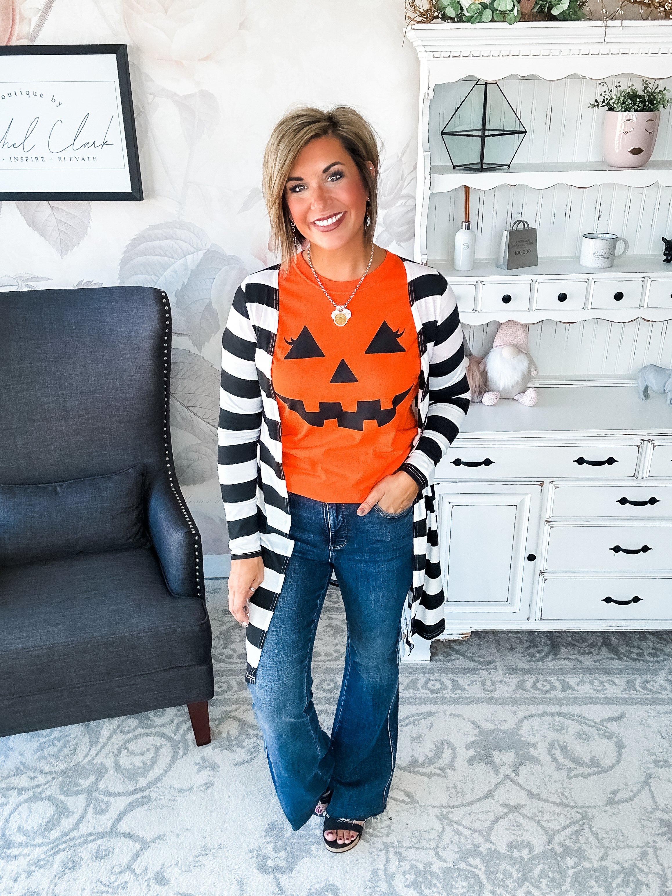 Pumpkin Face Graphic Tee