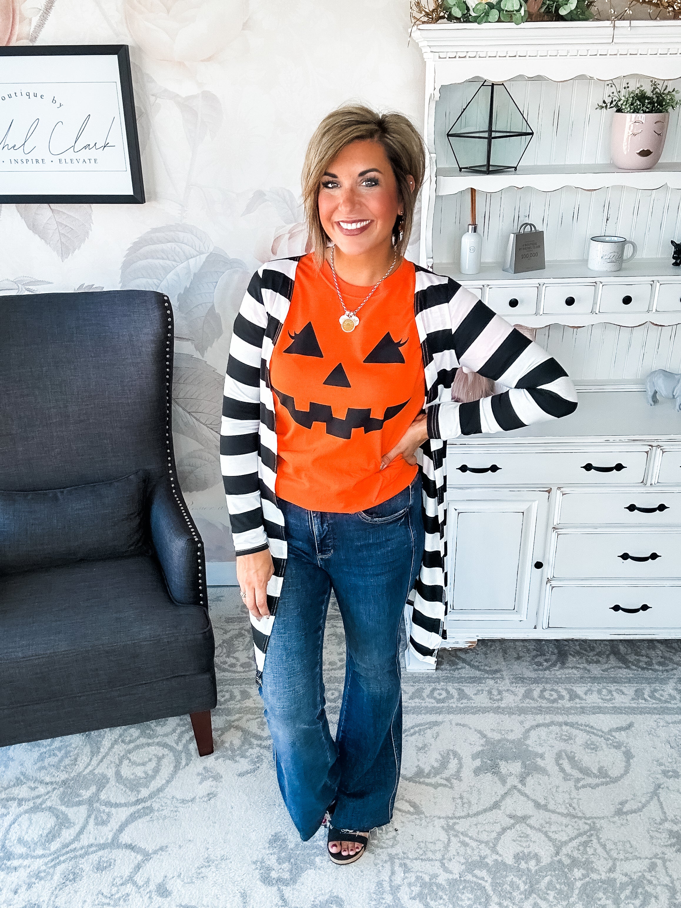 Pumpkin Face Graphic Tee