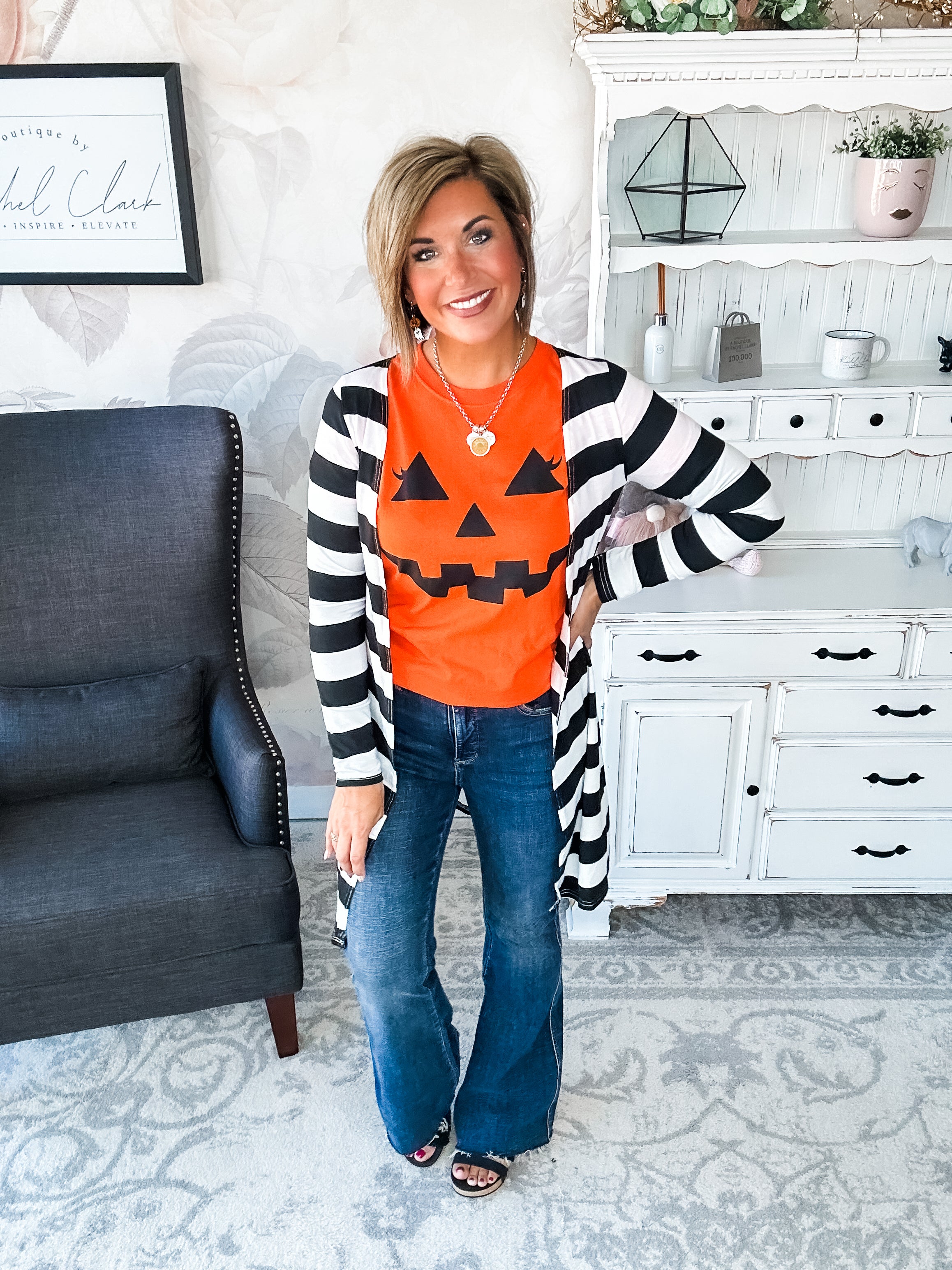 Pumpkin Face Graphic Tee