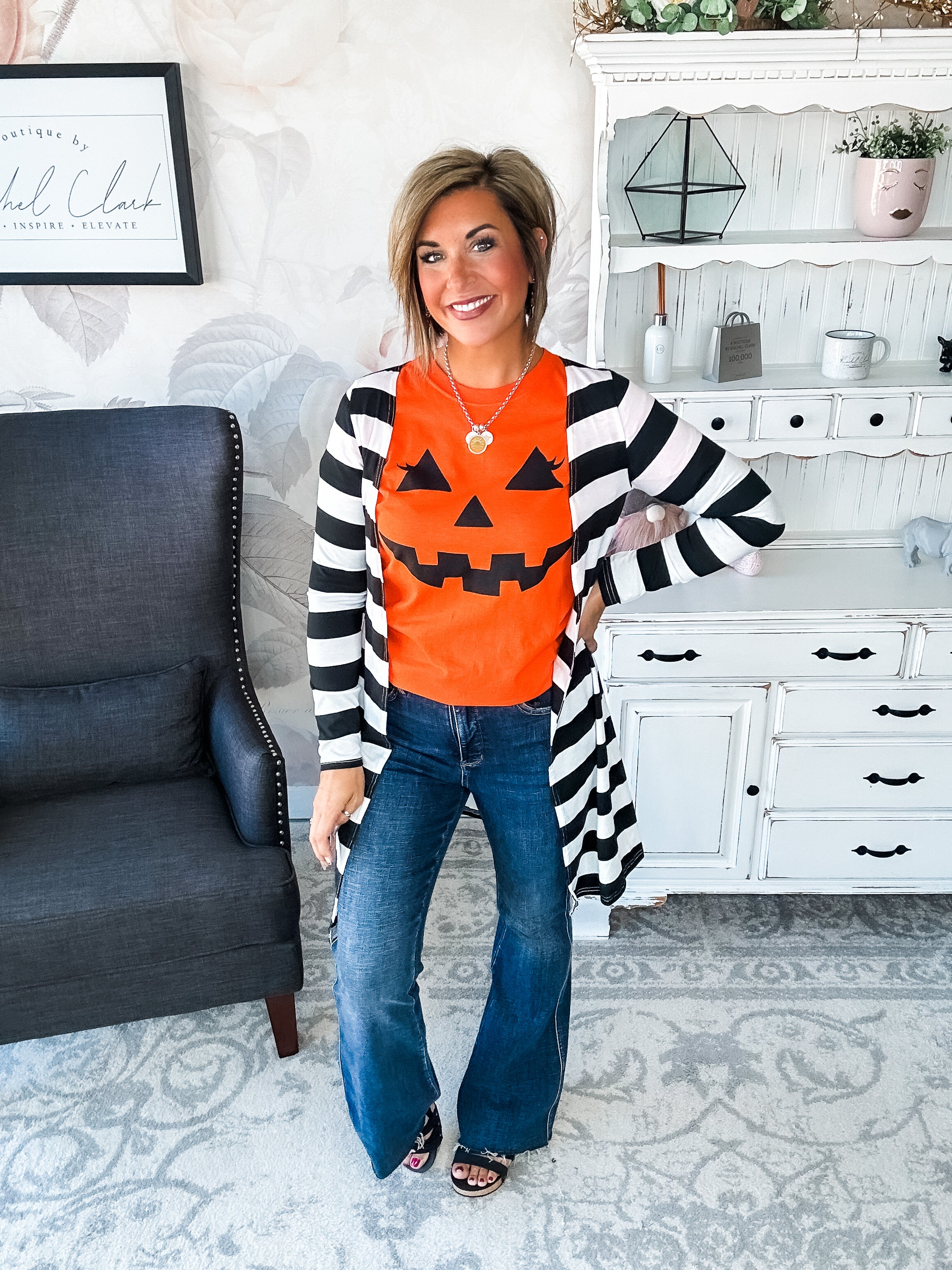 Pumpkin Face Graphic Tee