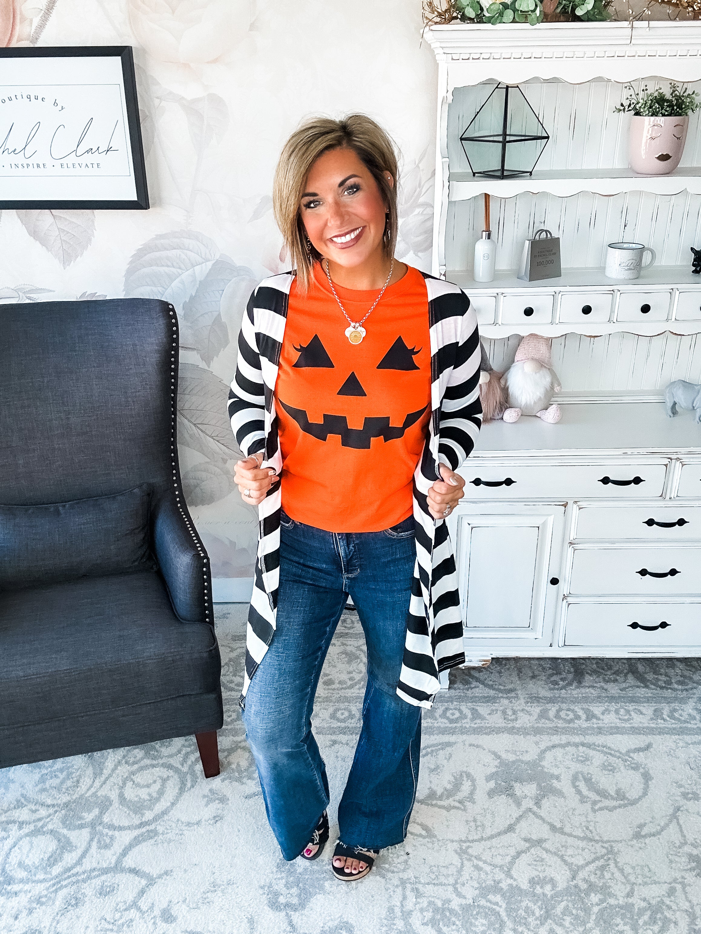 Pumpkin Face Graphic Tee