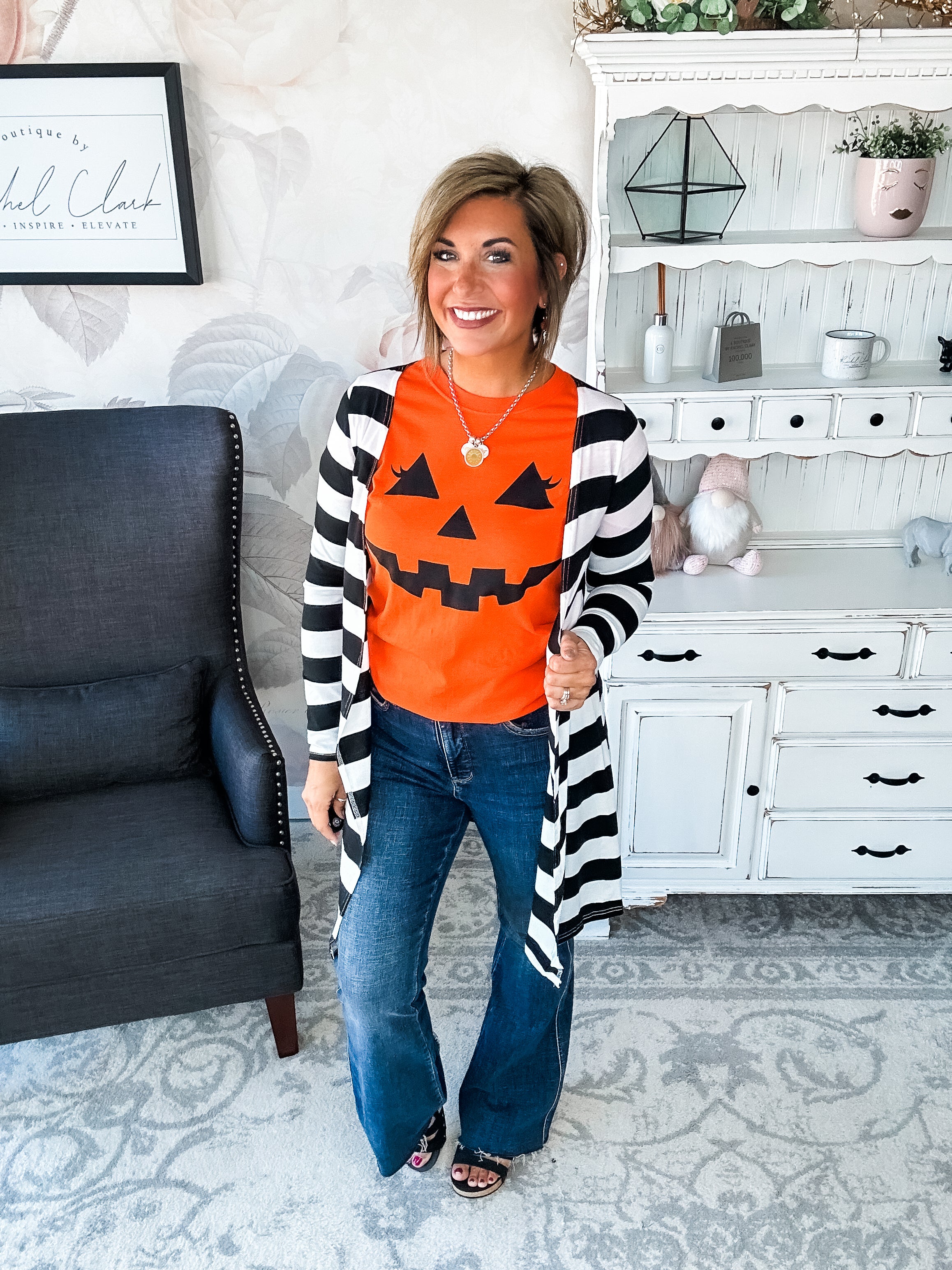 Pumpkin Face Graphic Tee