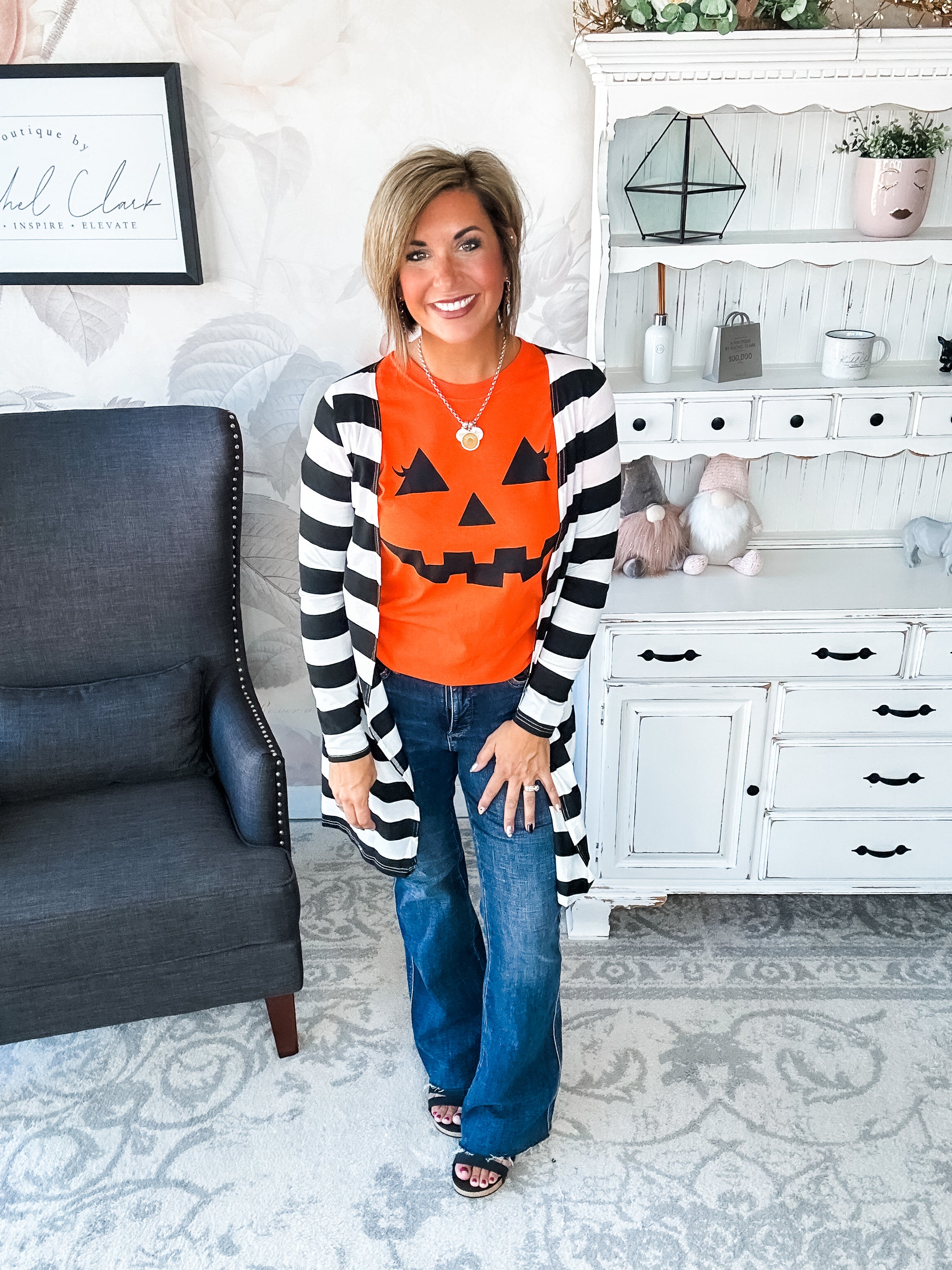 Pumpkin Face Graphic Tee