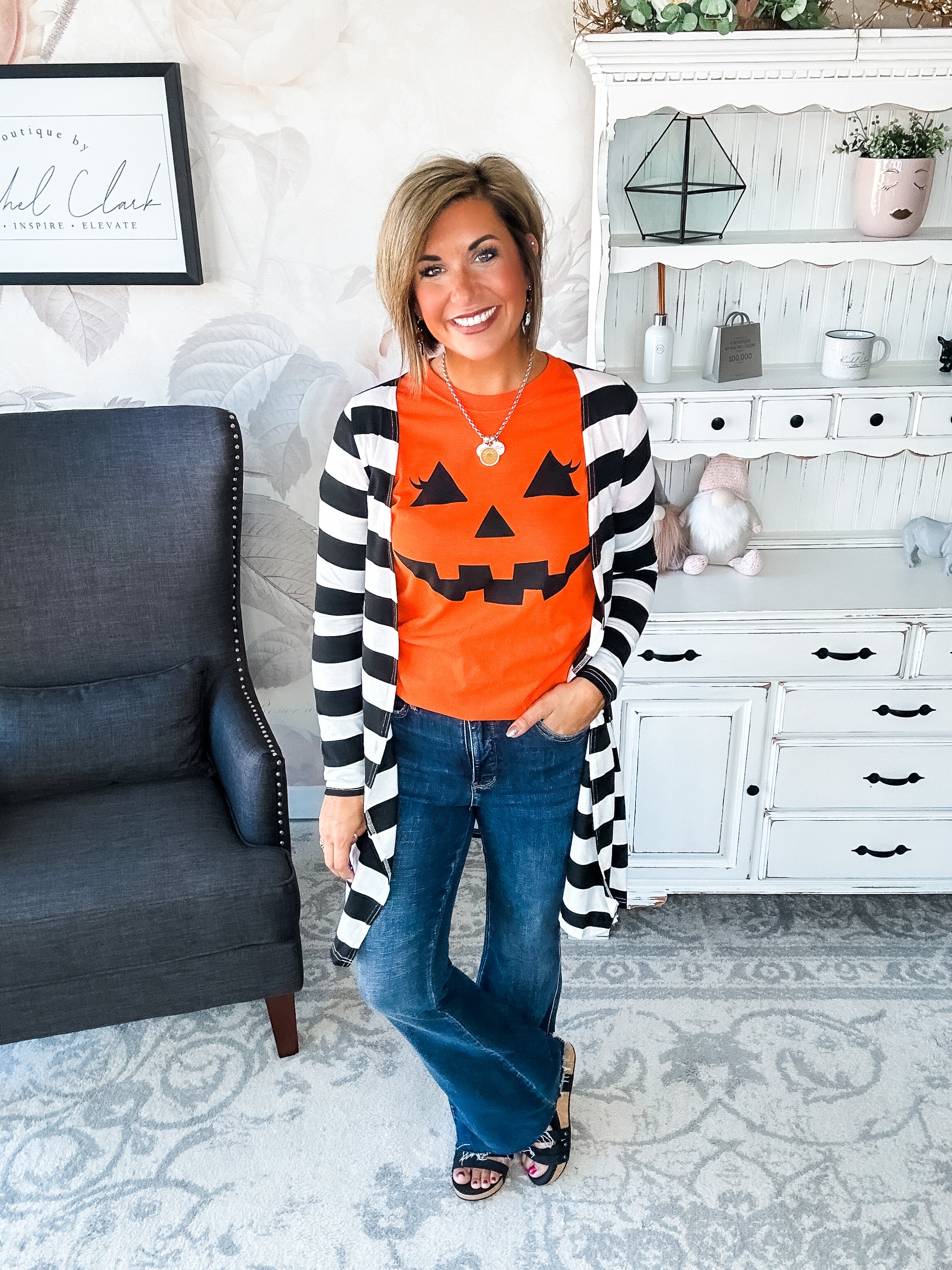 Pumpkin Face Graphic Tee
