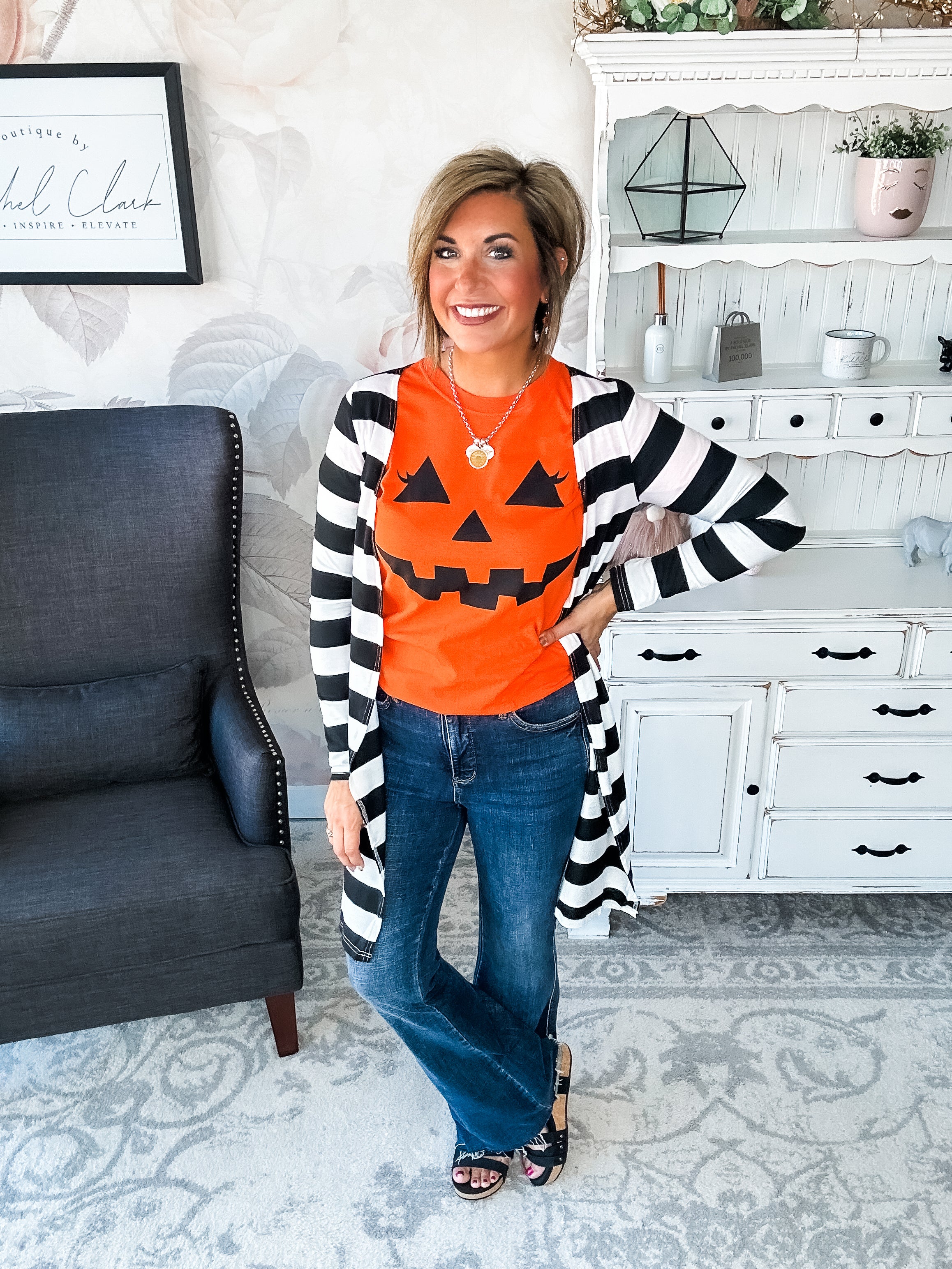 Pumpkin Face Graphic Tee