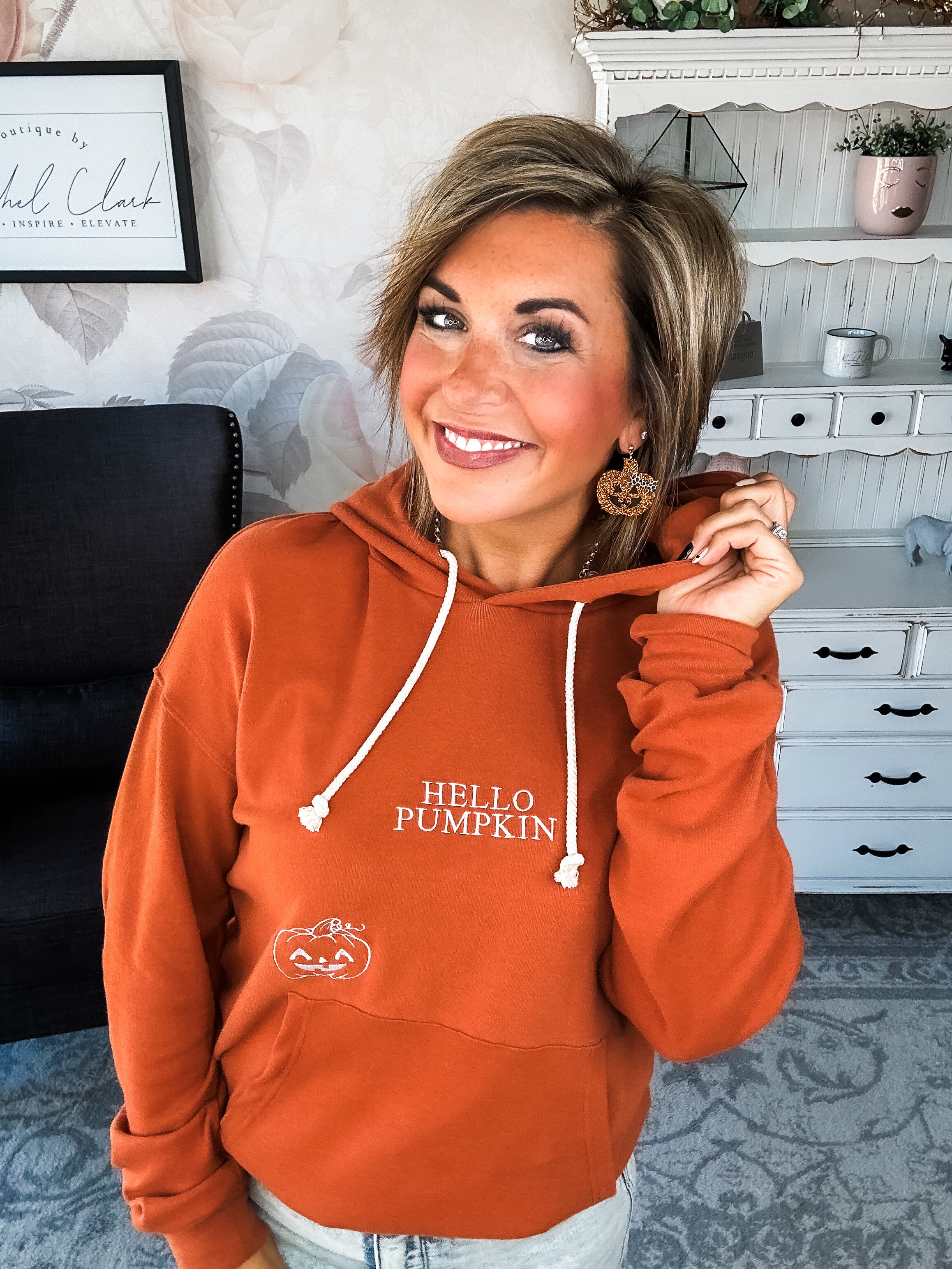 Ampersand Avenue University Hoodie - Hello Pumpkin