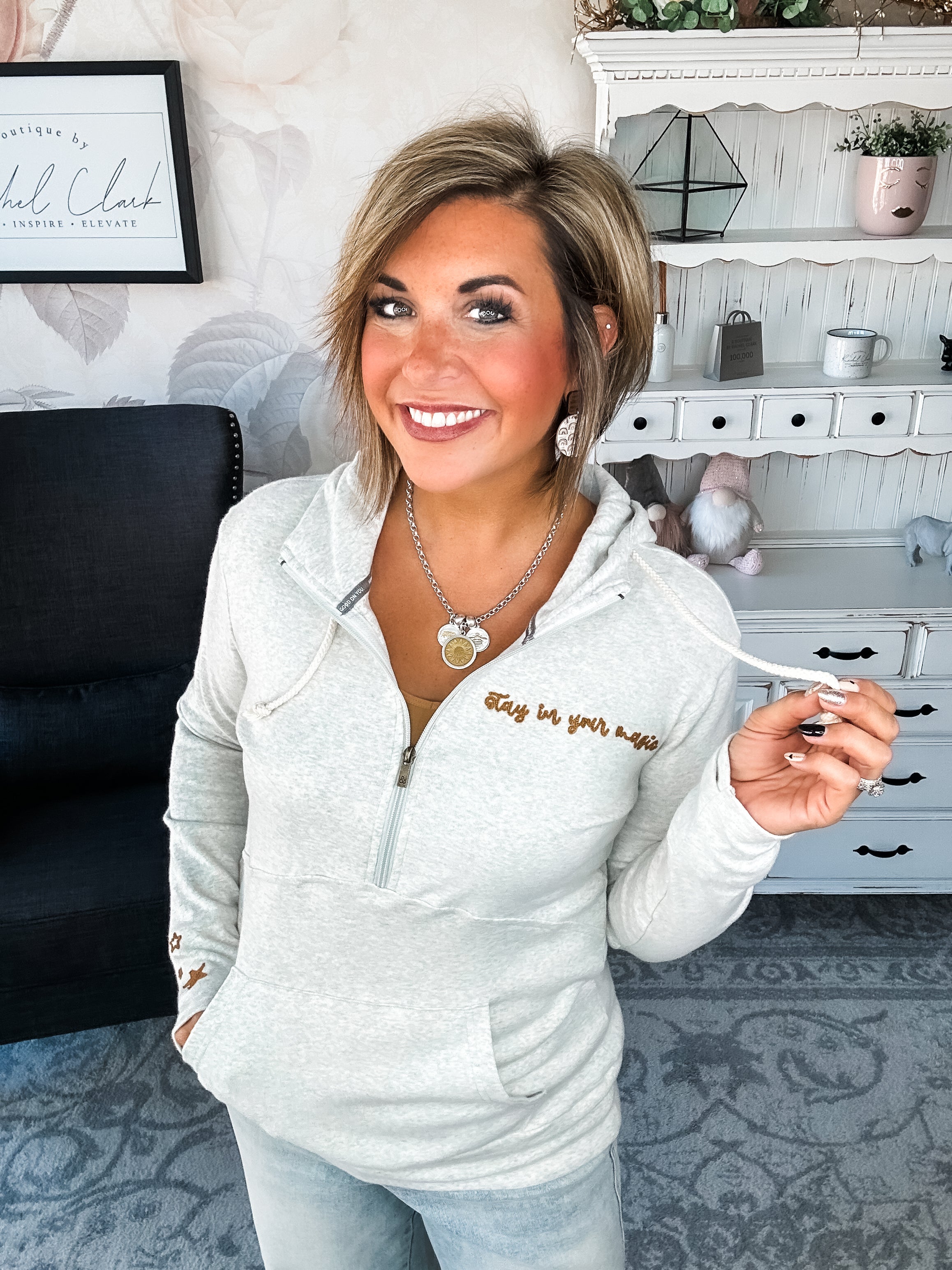 Ampersand Avenue - Halfzip Hoodie In Your Magic