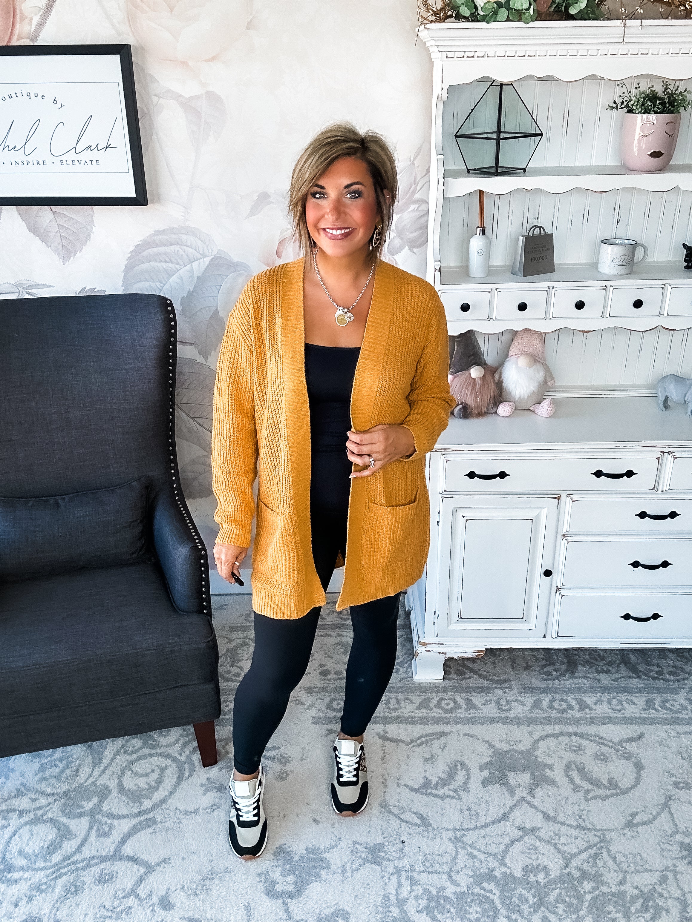 Can't Beat It Cardigan - Marigold