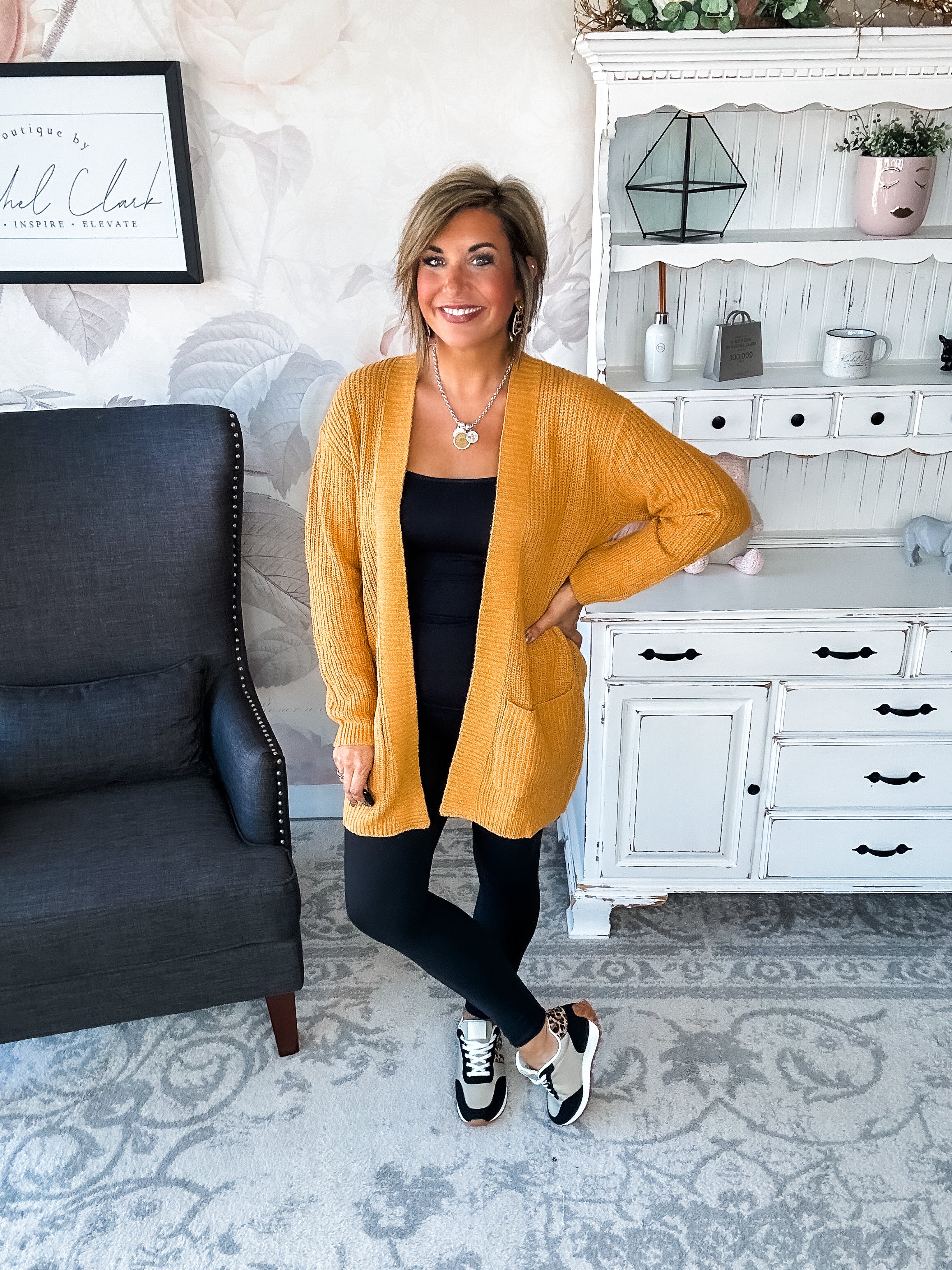 Can't Beat It Cardigan - Marigold