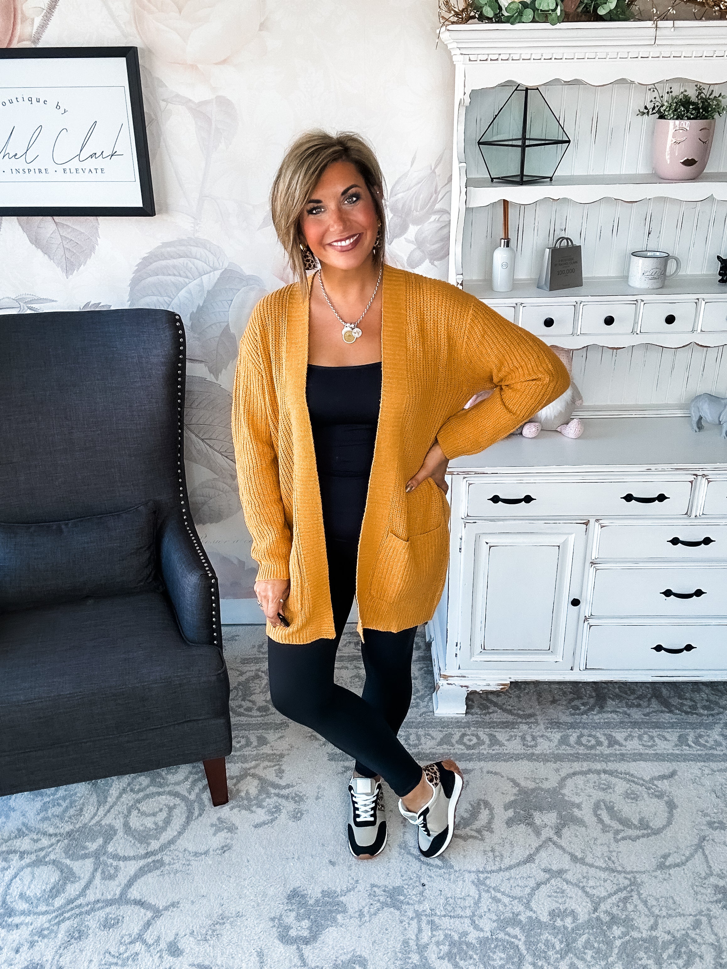 Can't Beat It Cardigan - Marigold