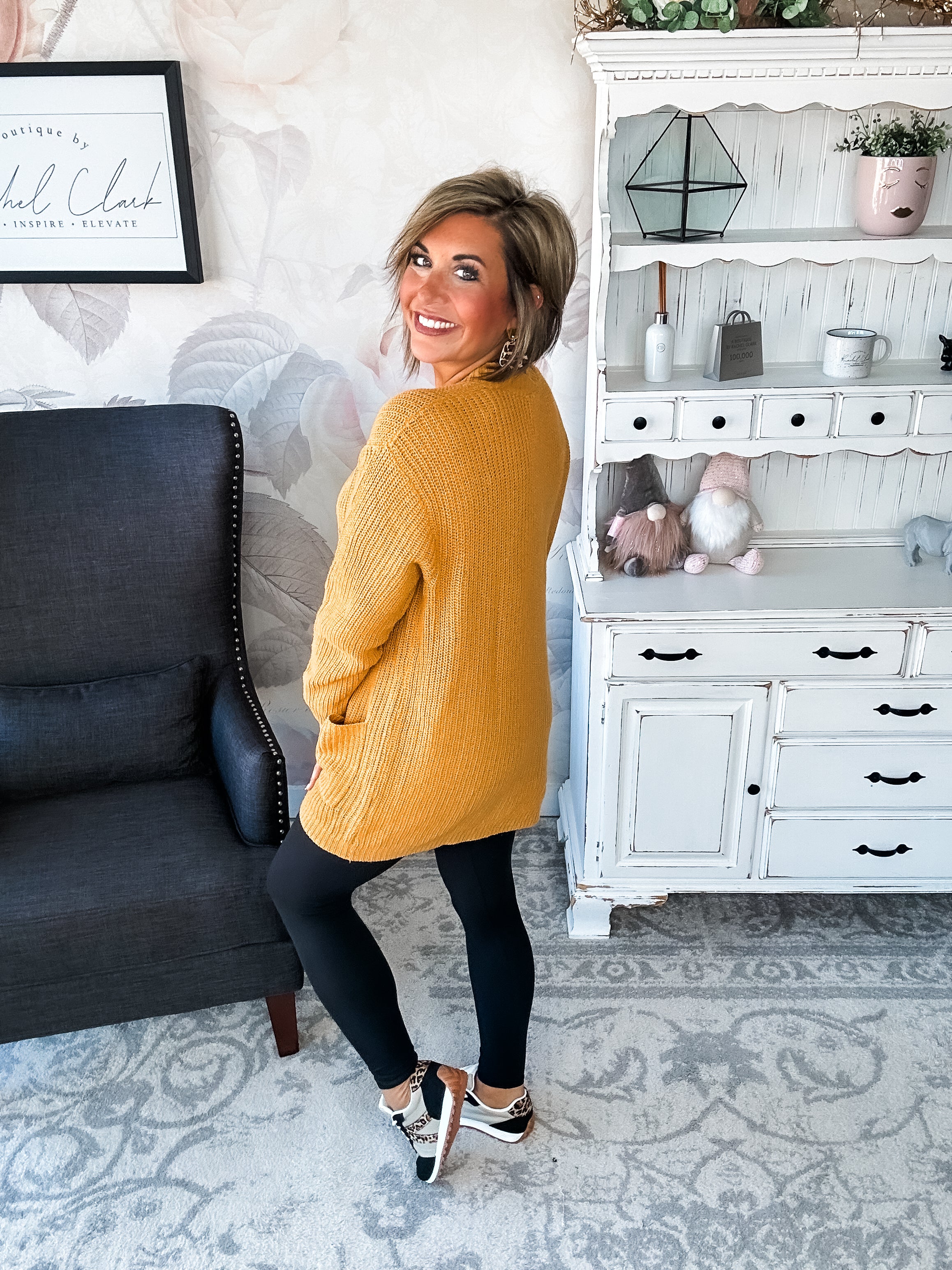 Can't Beat It Cardigan - Marigold