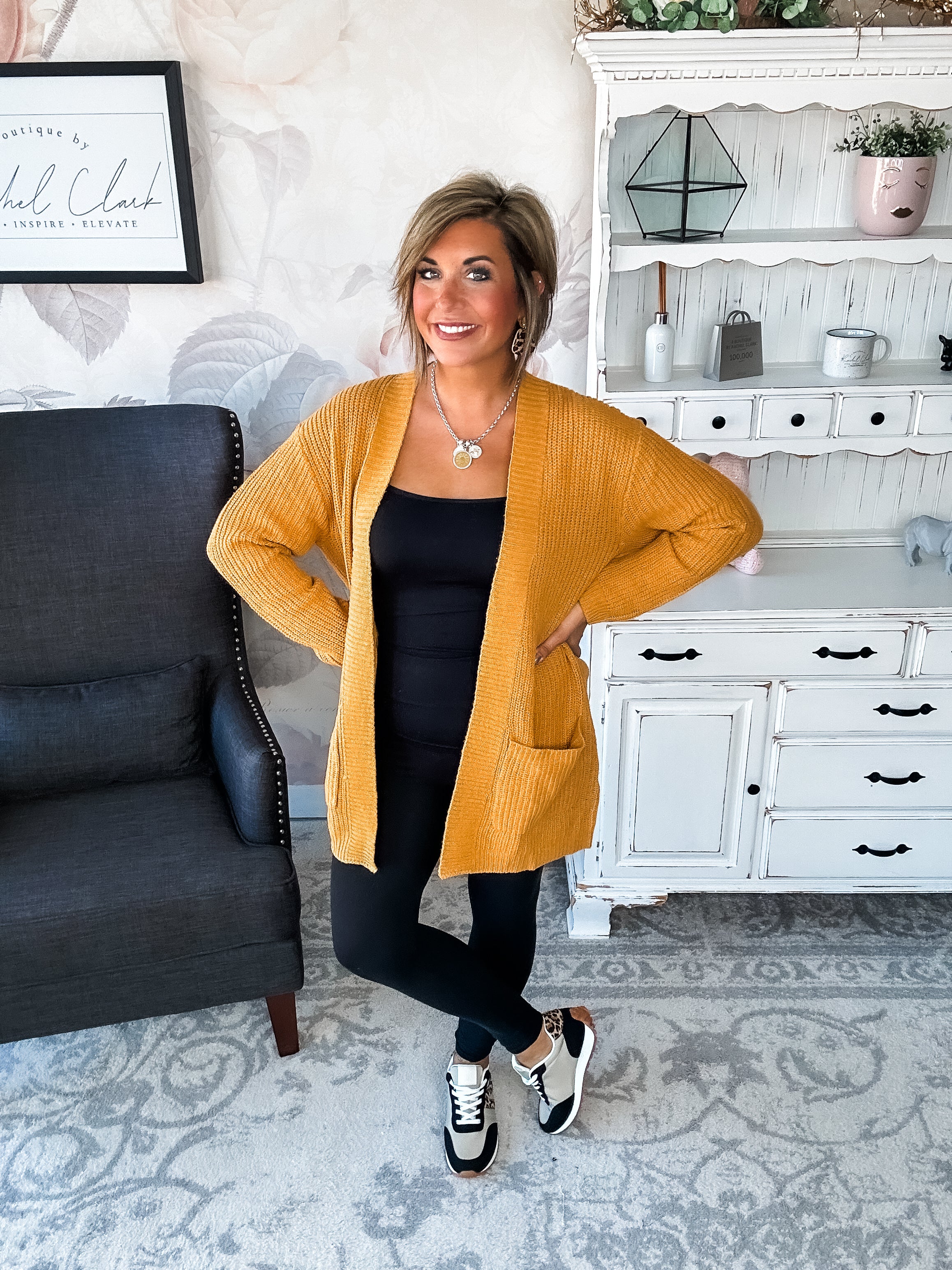 Can't Beat It Cardigan - Marigold