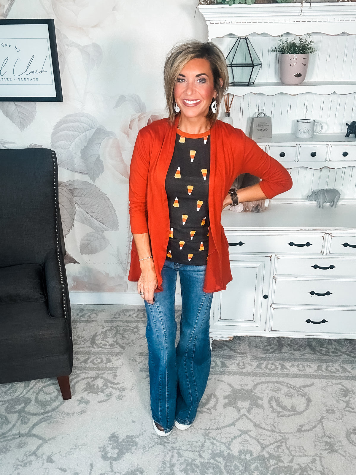 Ampersand Avenue Tee - Candy Corn Cutie